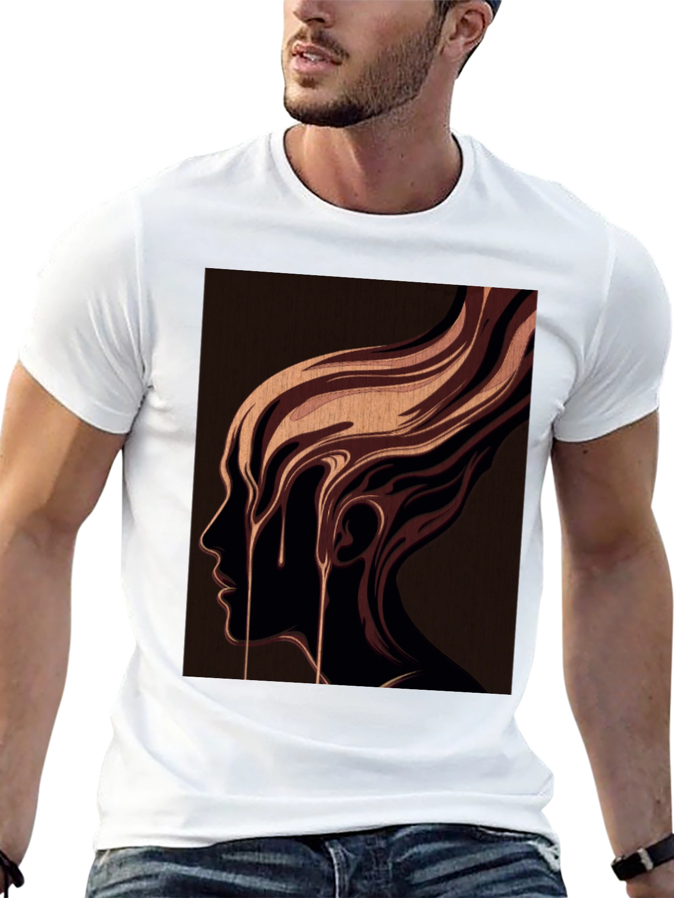 Abstract Woman Face Graphic Tee