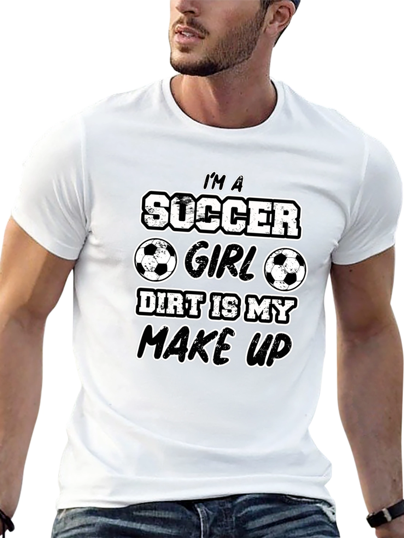 Soccer Girl Dirt Makeup T-Shirt