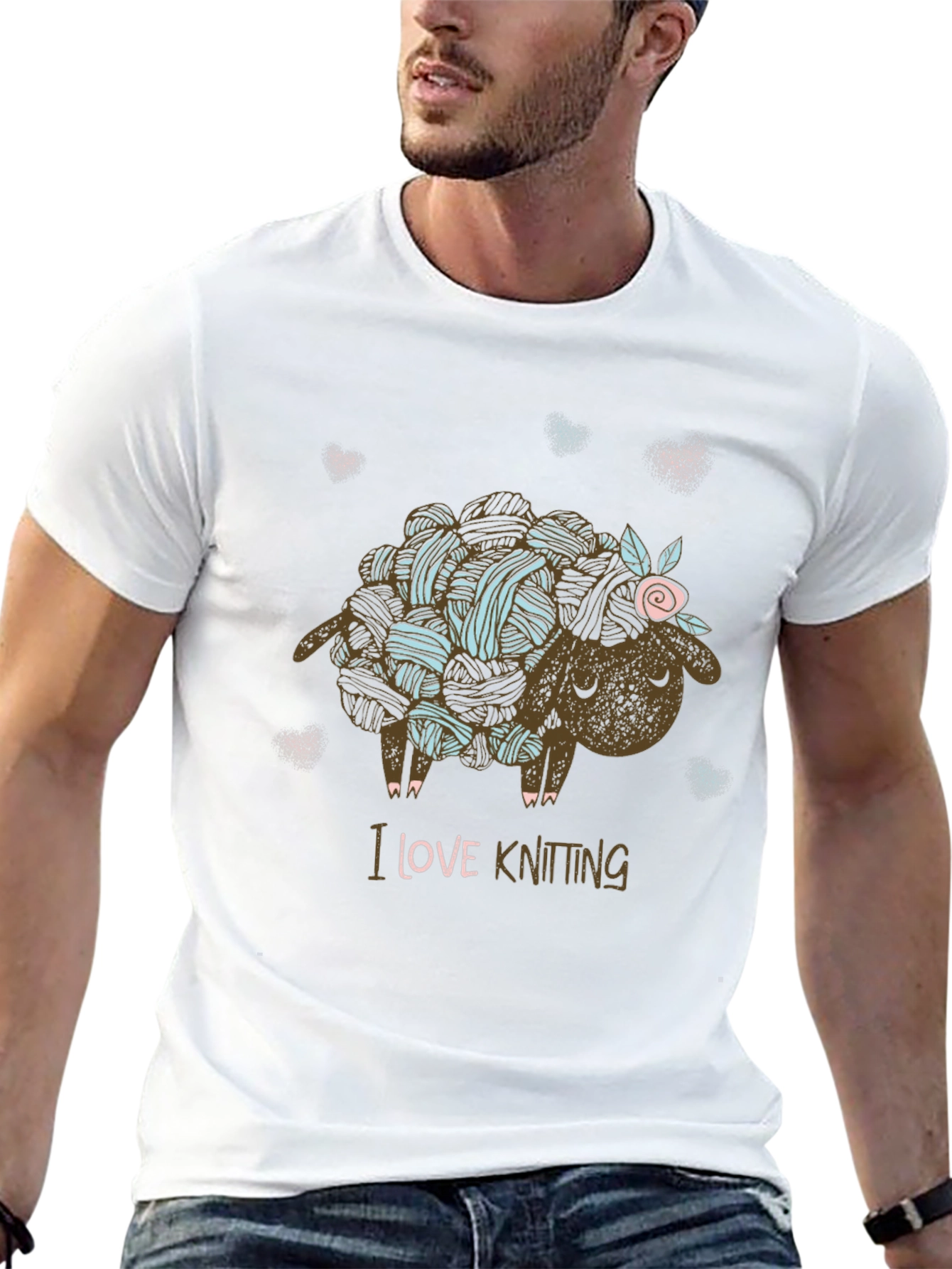 I Love Knitting Sheep T-Shirt