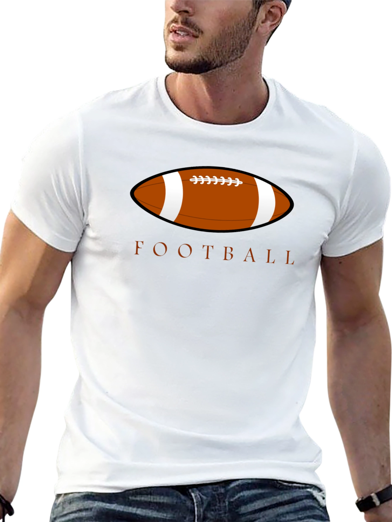 Football Graphic Tee - Classic Sports Design