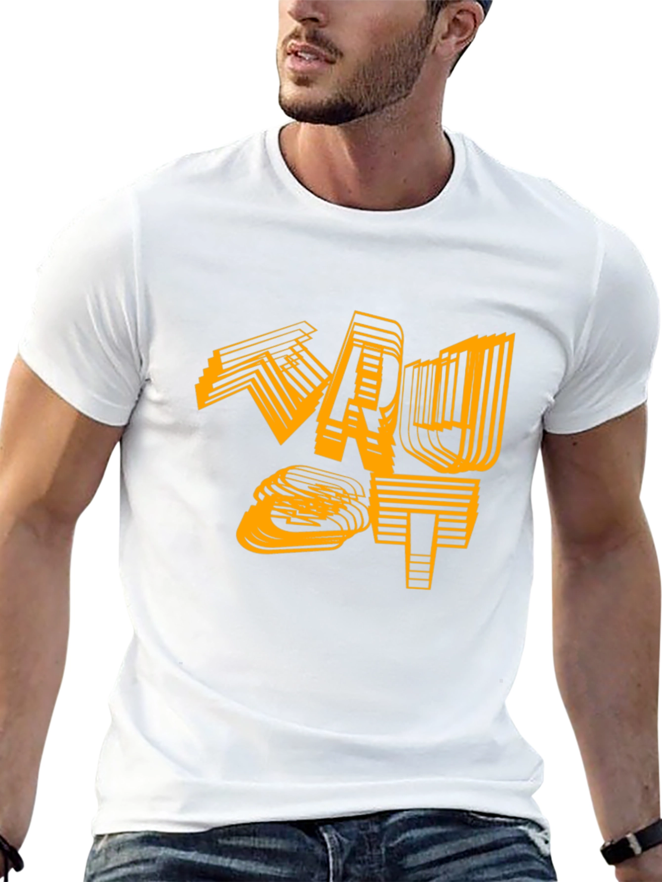 Abstract Graphic Tee - Modern Streetwear T-Shirt