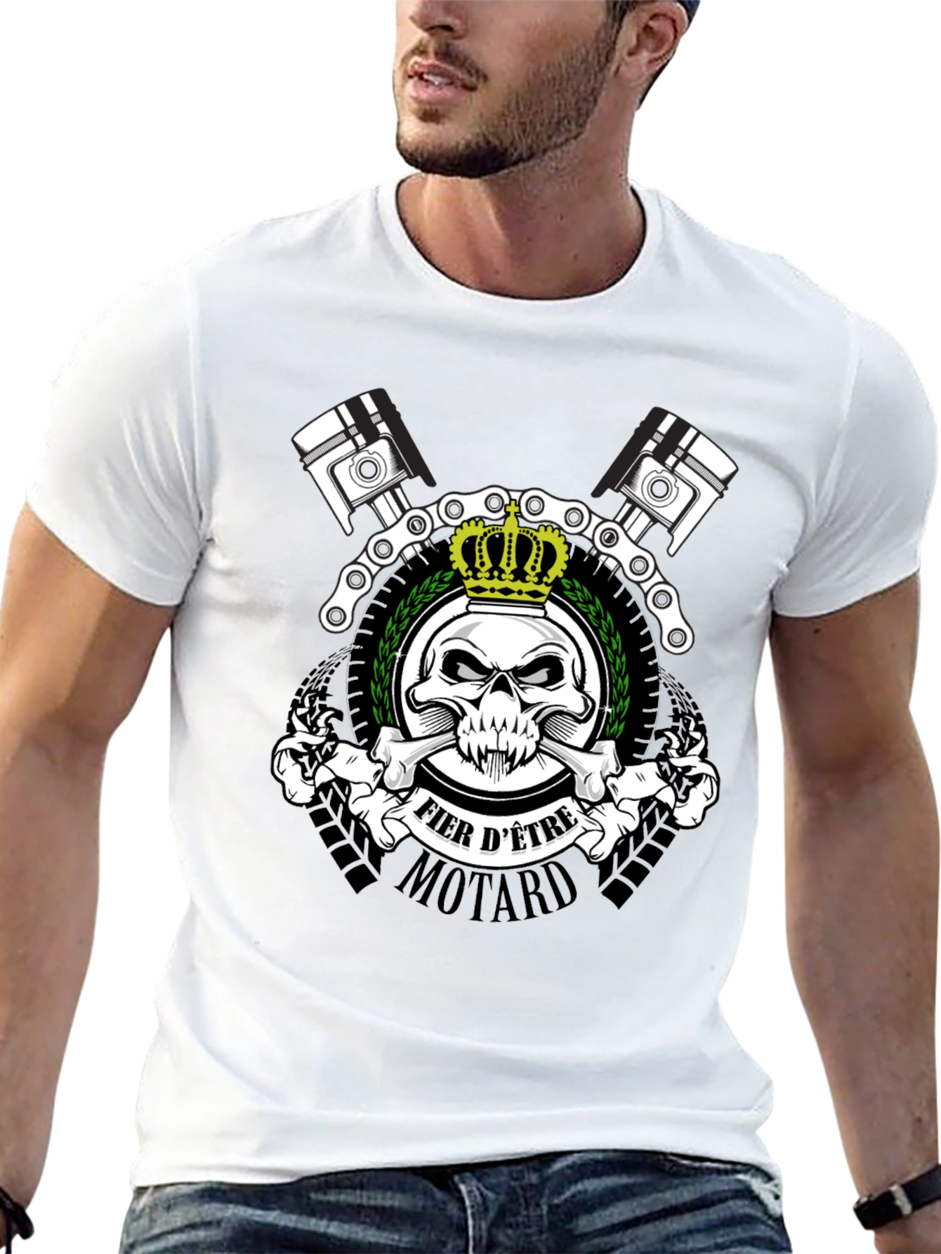 Fier DEtre Motard Graphic T-Shirt