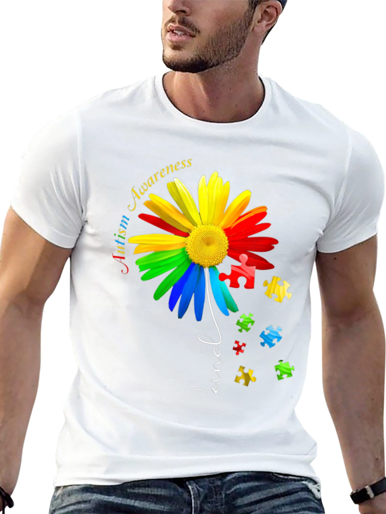 Autism Awareness Daisy T-Shirt - Kind