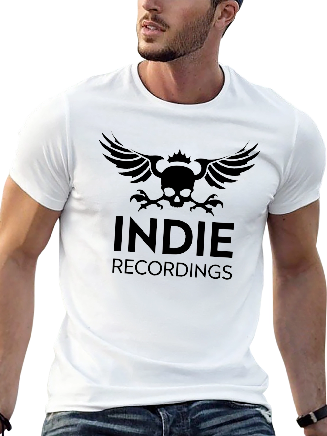 Indie Recordings Black Graphic T-Shirt