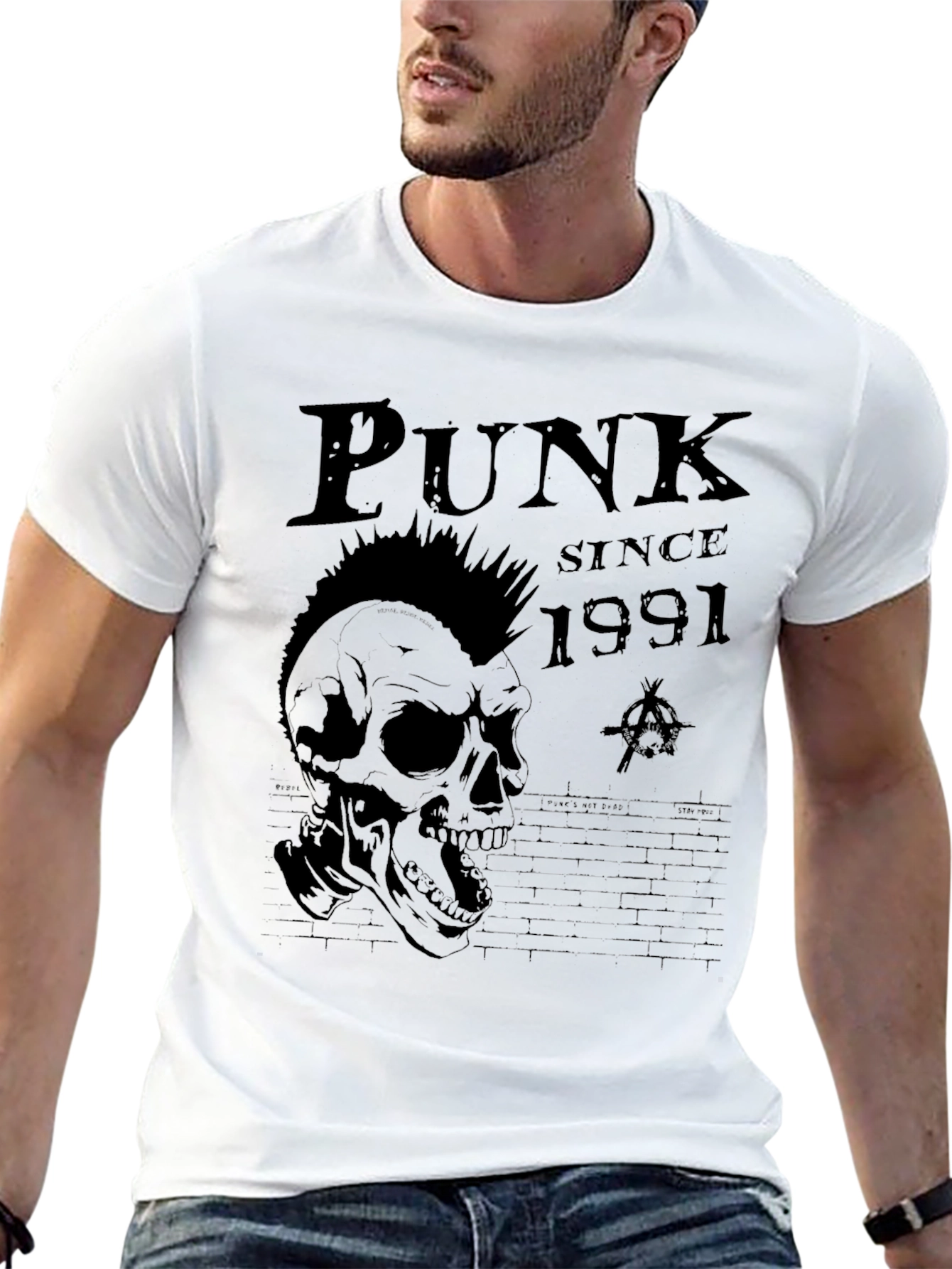 Punk Since 1991 Skull Graphic T-Shirt