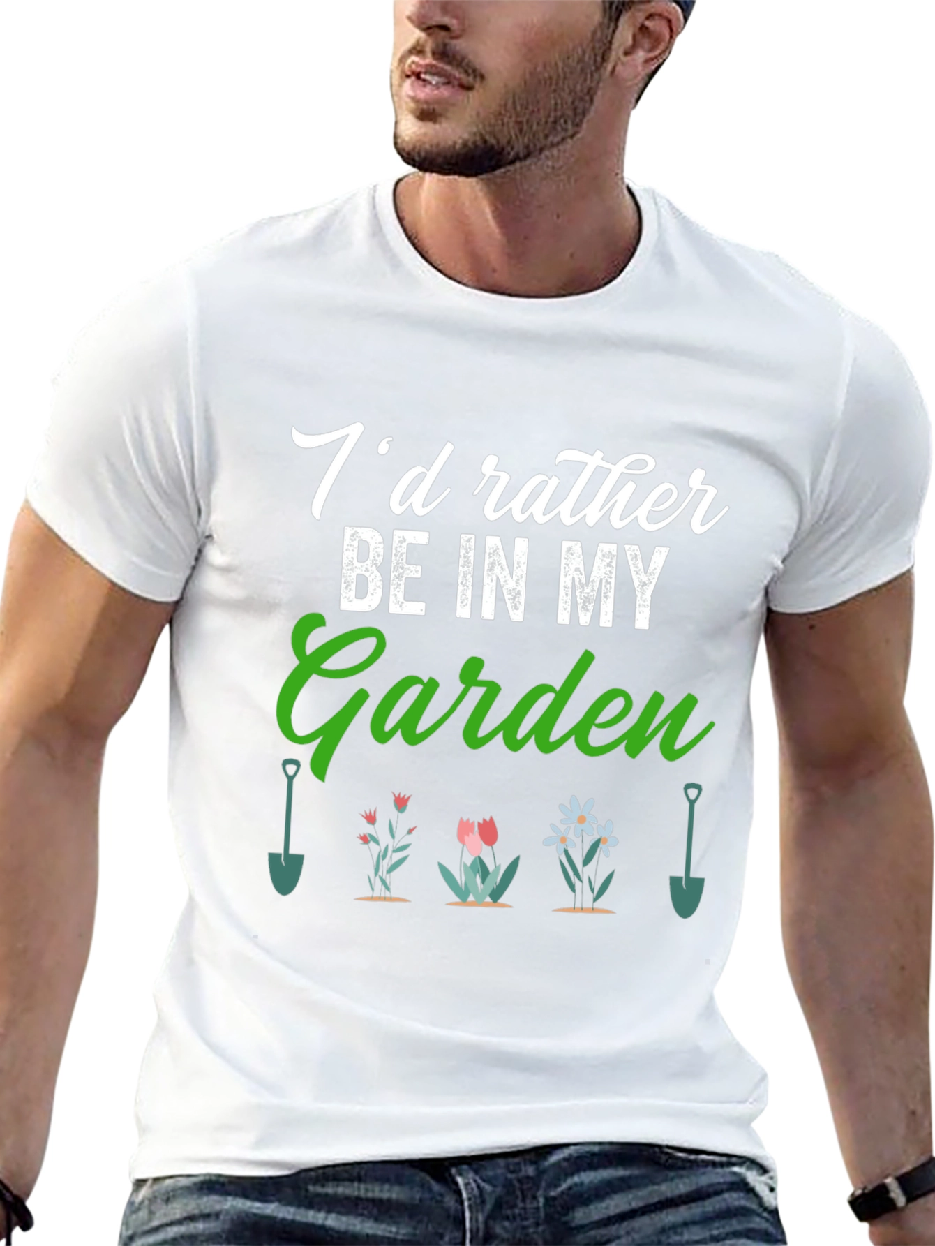 Gardener T-Shirt: Id Rather Be in My Garden