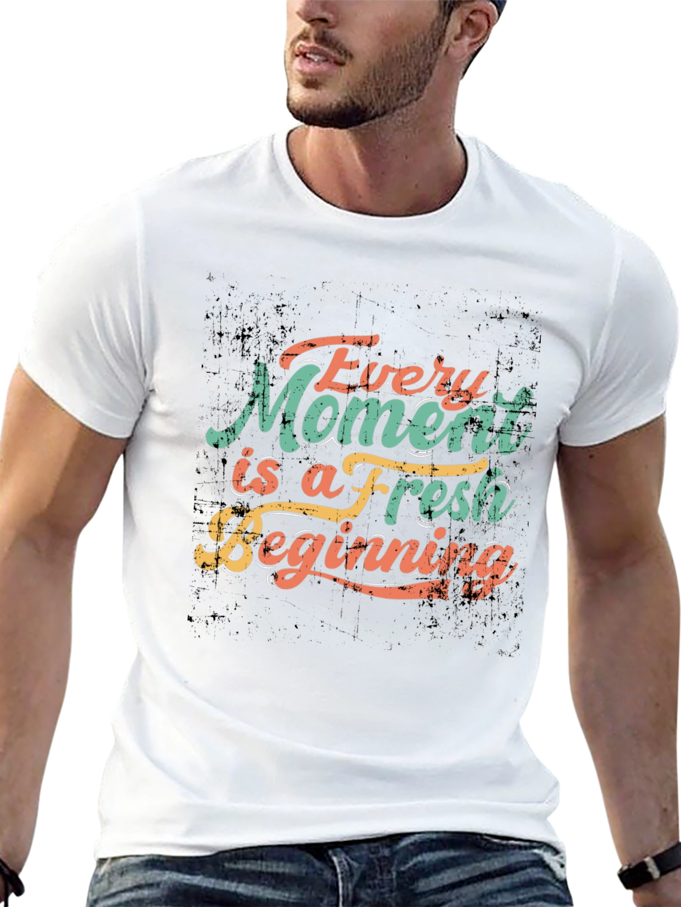 Inspirational Every Moment Fresh Beginning Black T-Shirt