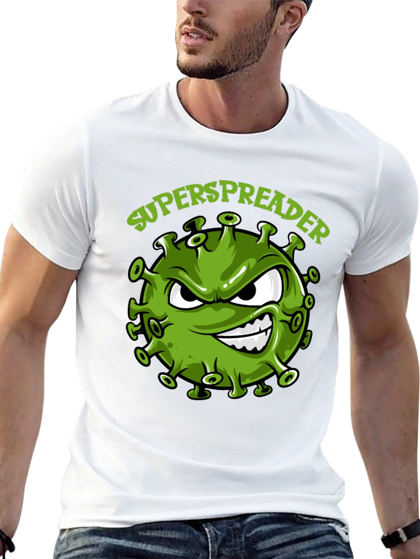Superspreader Graphic Tee - Funny Virus Design T-Shirt