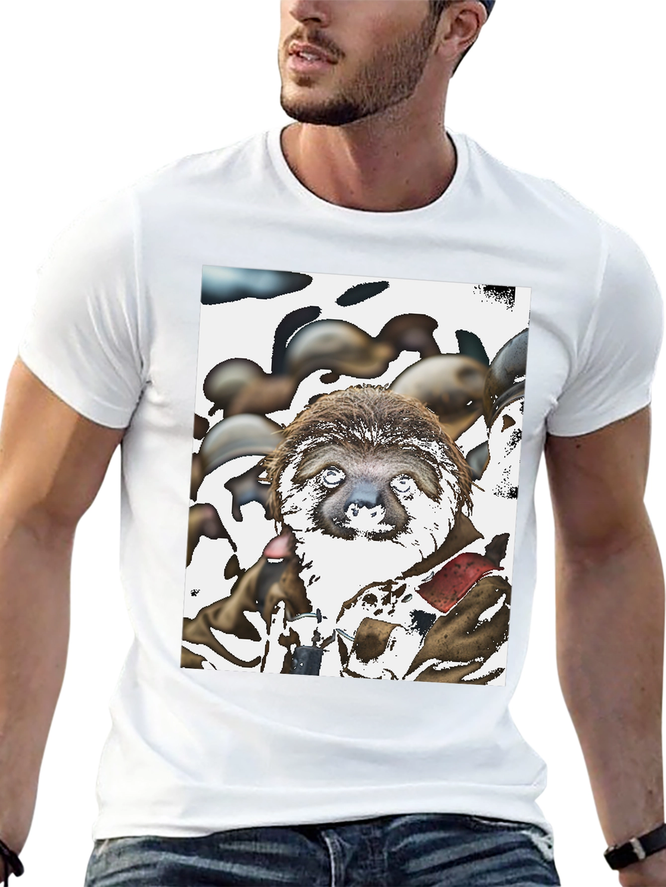 Sloth Graphic T-Shirt - Unique Art Tee