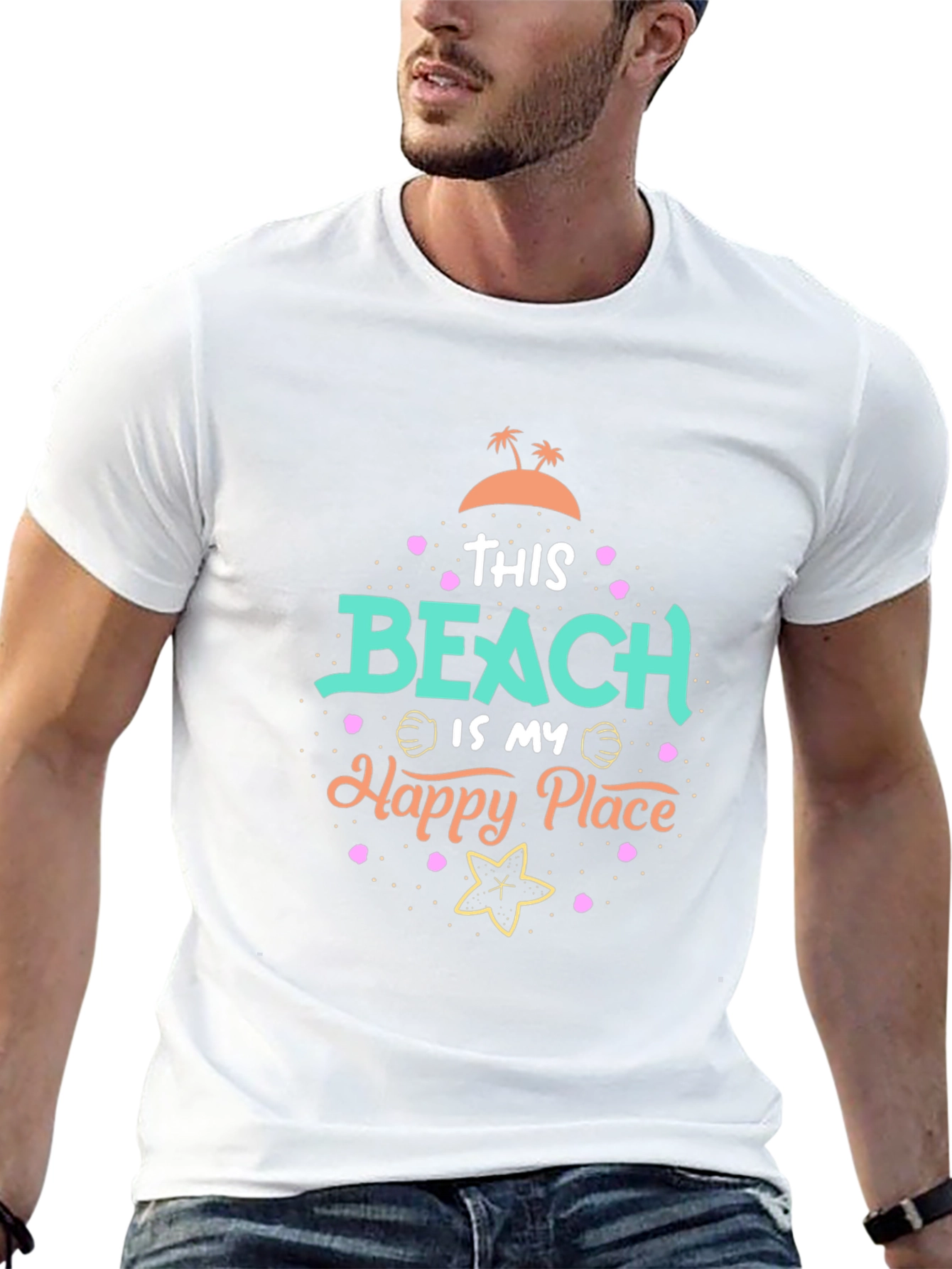 Beach Is My Happy Place Graphic Tee