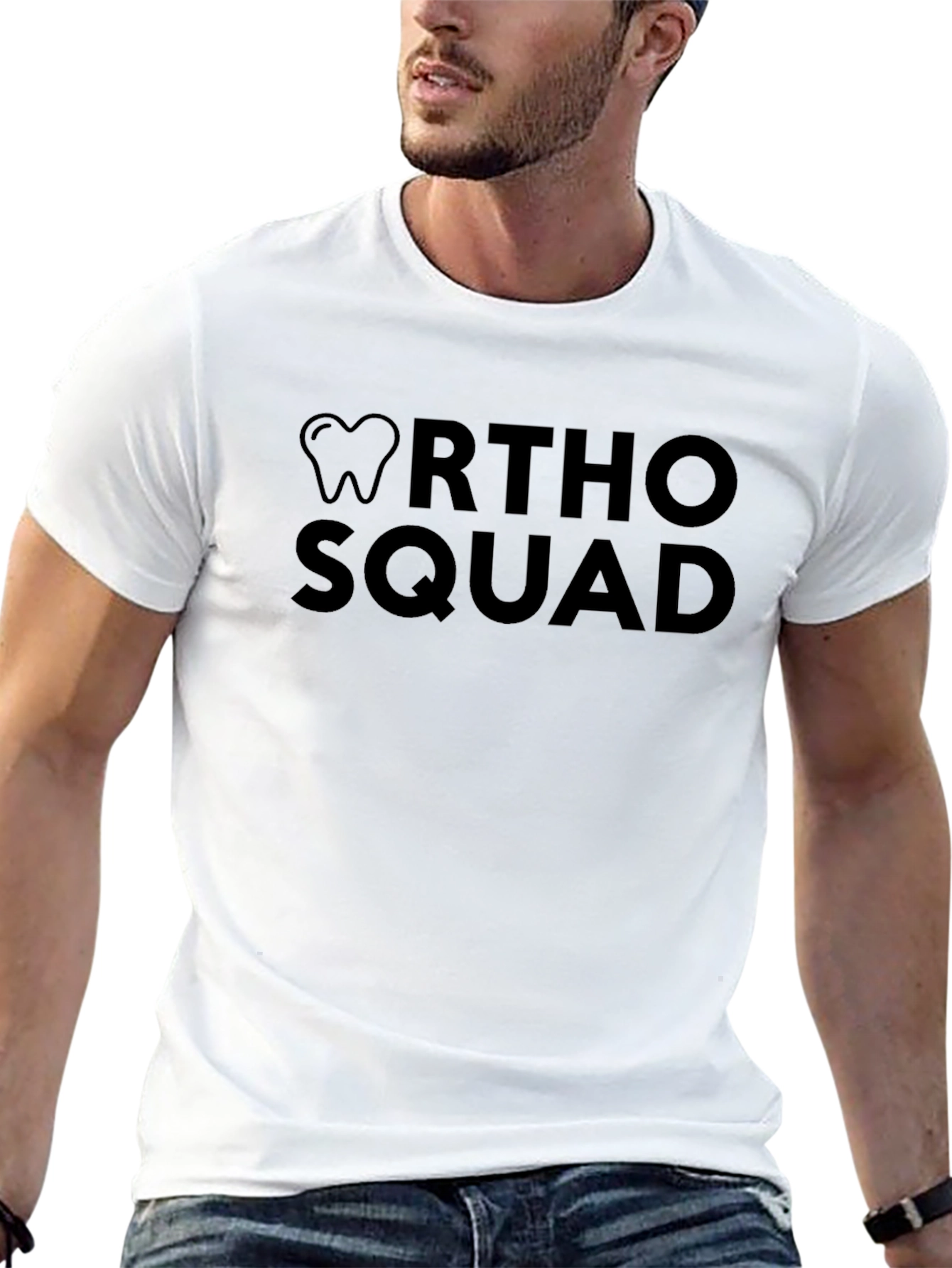 Ortho Squad Black T-Shirt - Dental Support