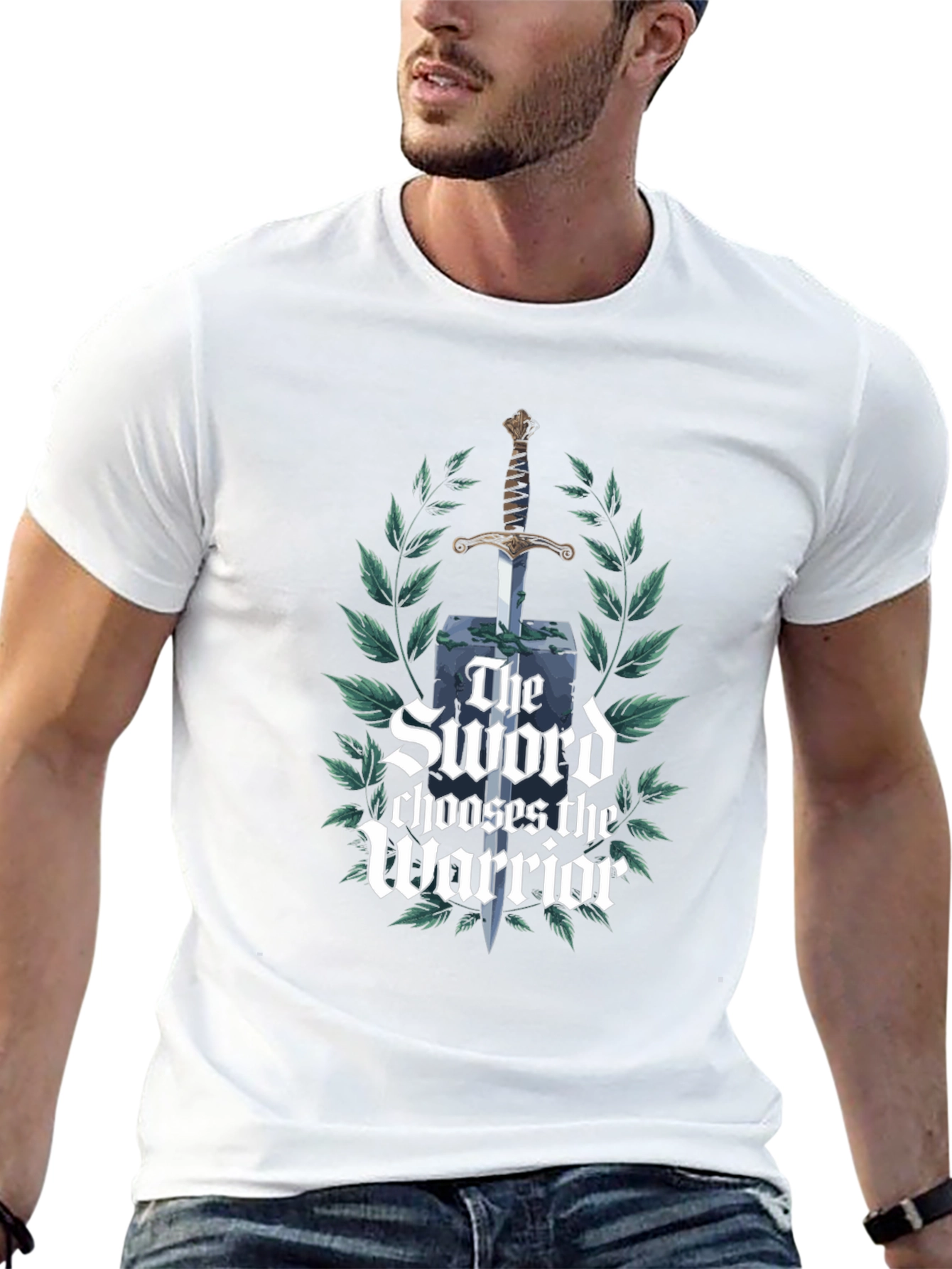 Sword Chooses the Warrior Black T-Shirt