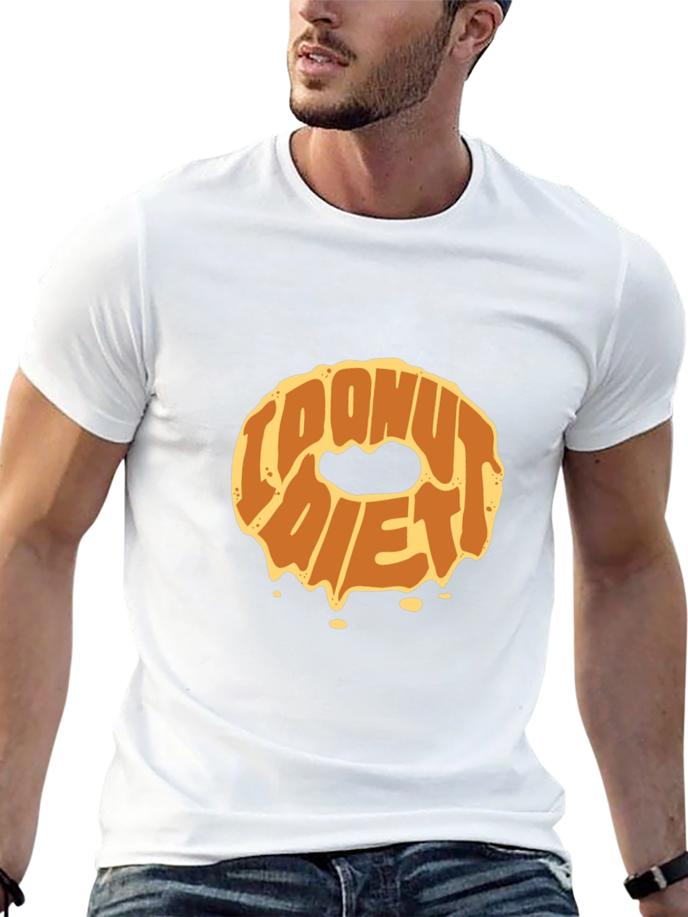 Donut Diet Graphic T-Shirt - Funny Foodie Tee