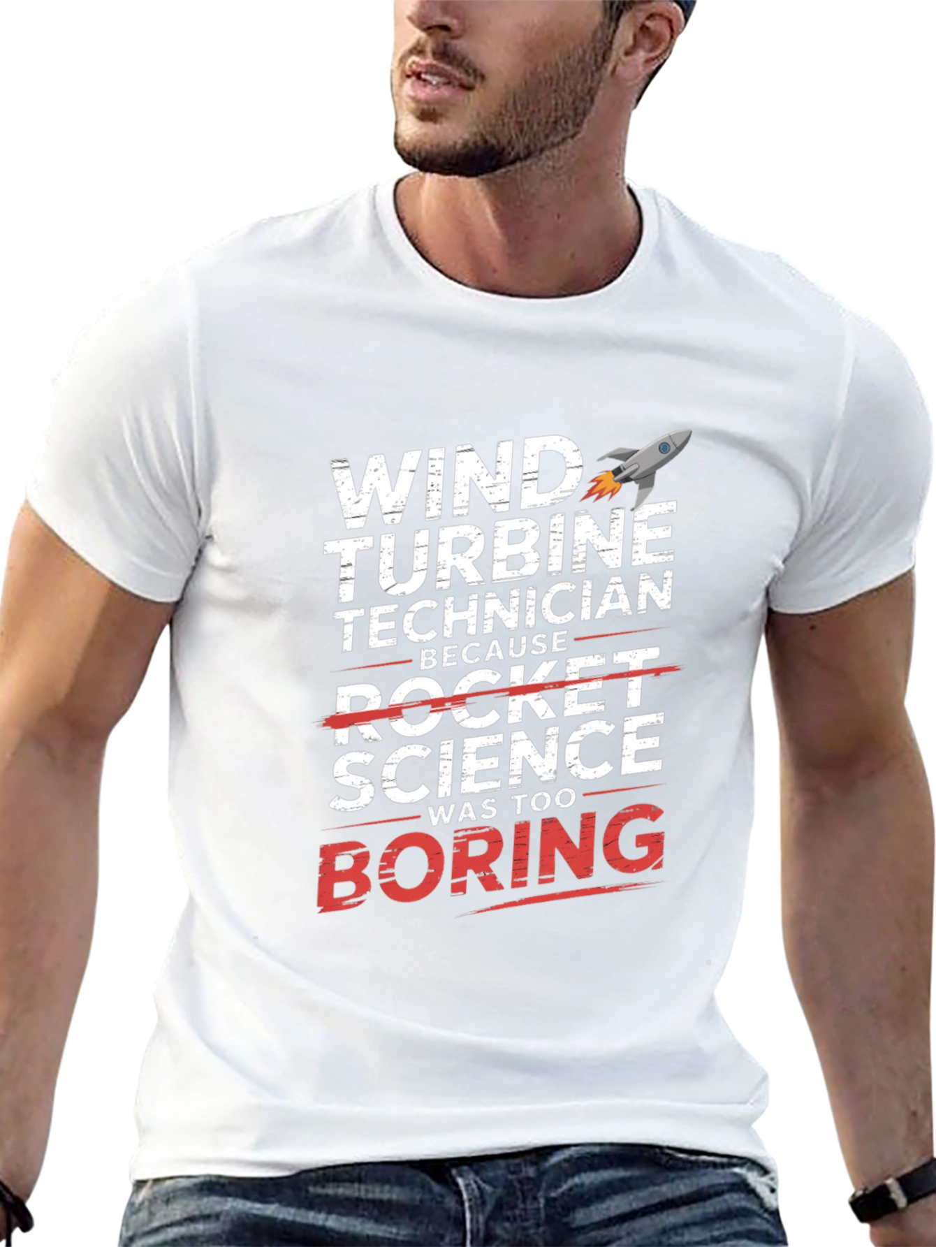 Wind Turbine Technician Novelty T-Shirt
