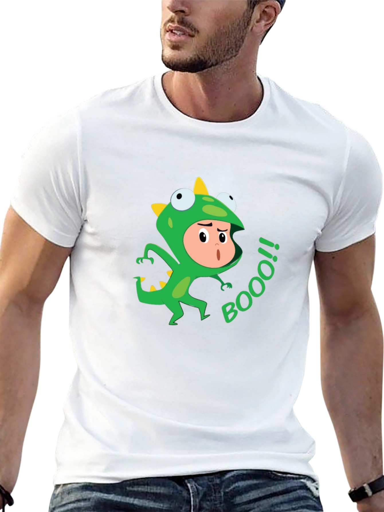 Funny Dino Costume BOOO! T-Shirt