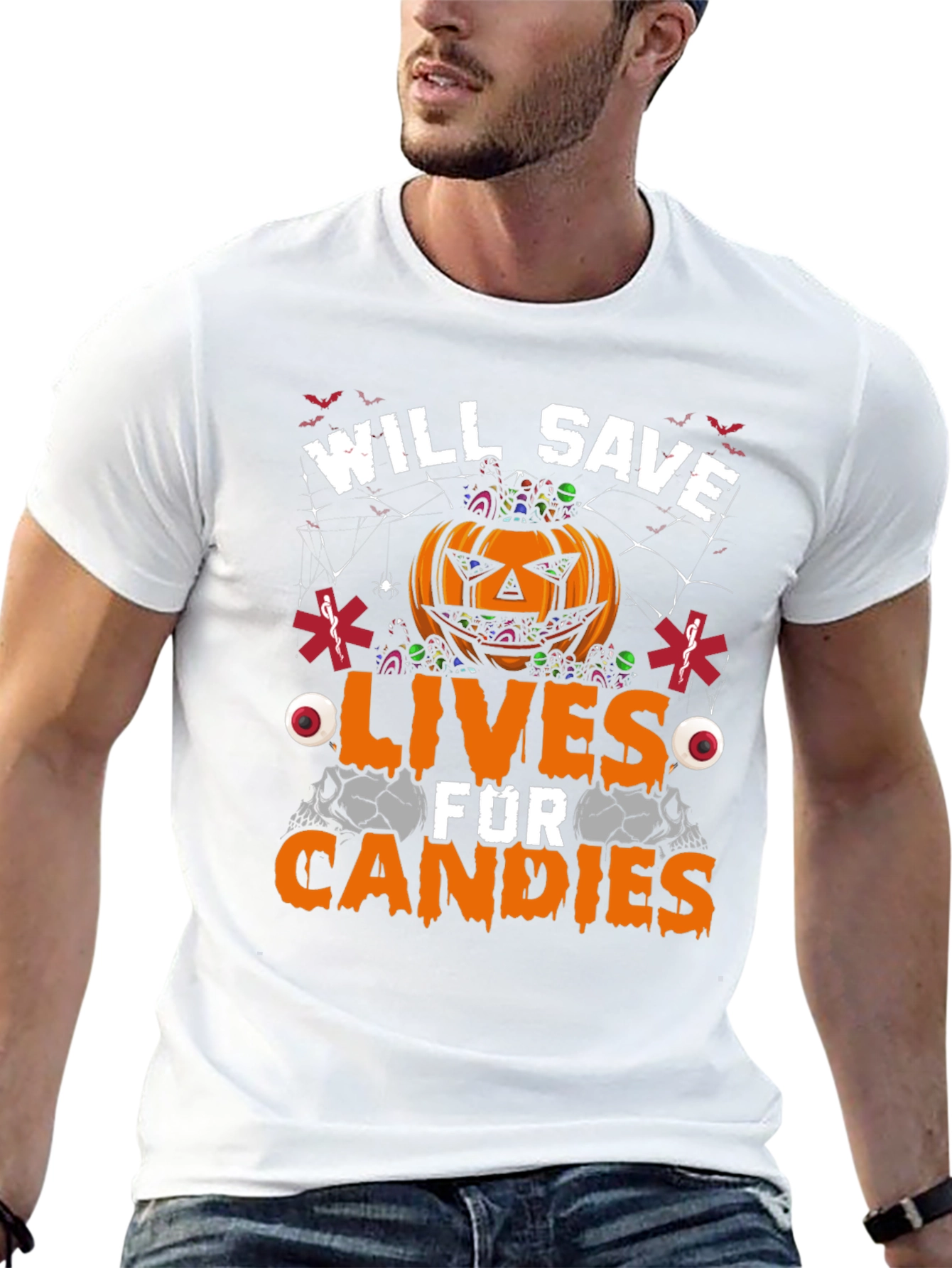 Will Save Lives For Candies Halloween T-Shirt
