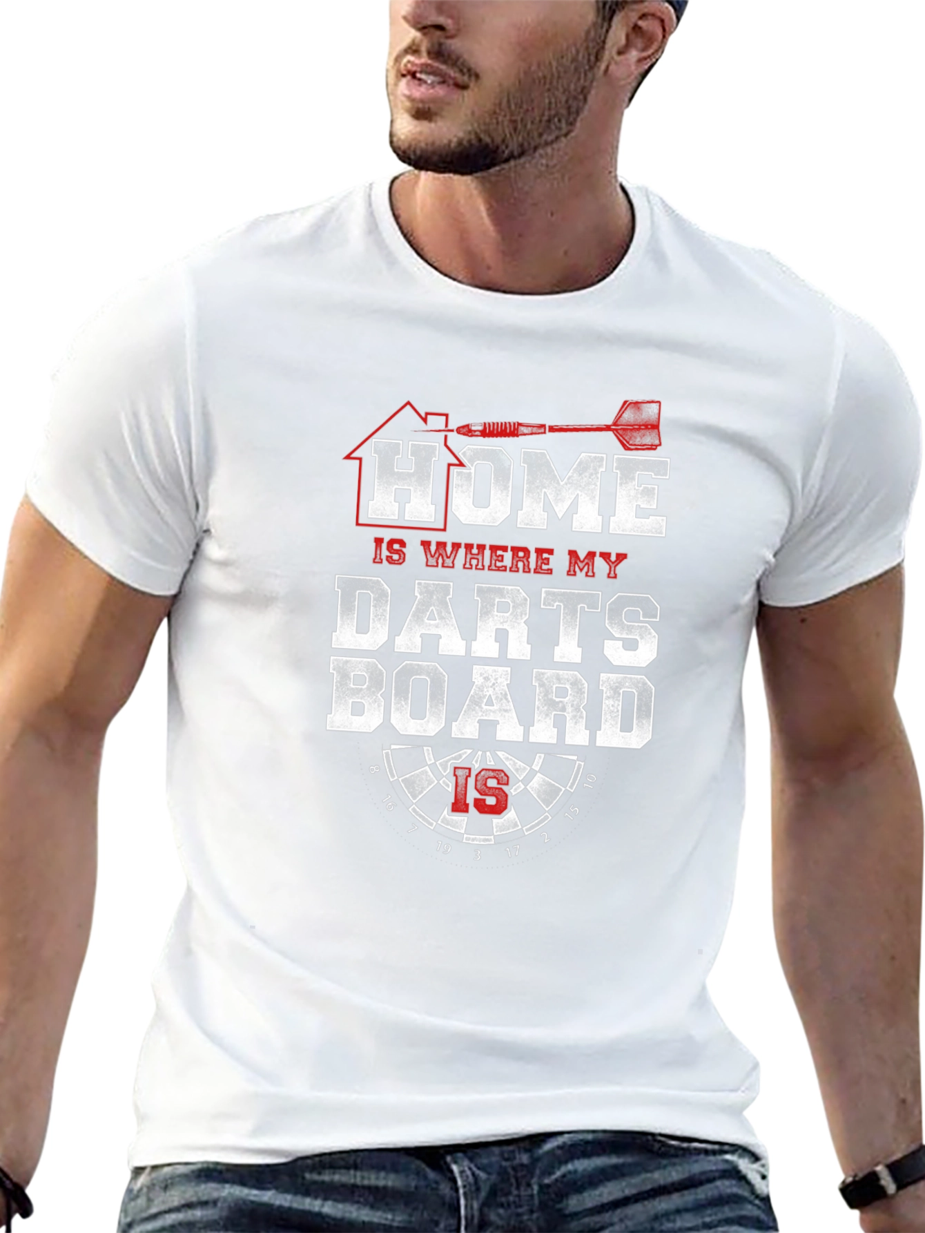 Home is Where My Dartboard Is - Novelty T-Shirt