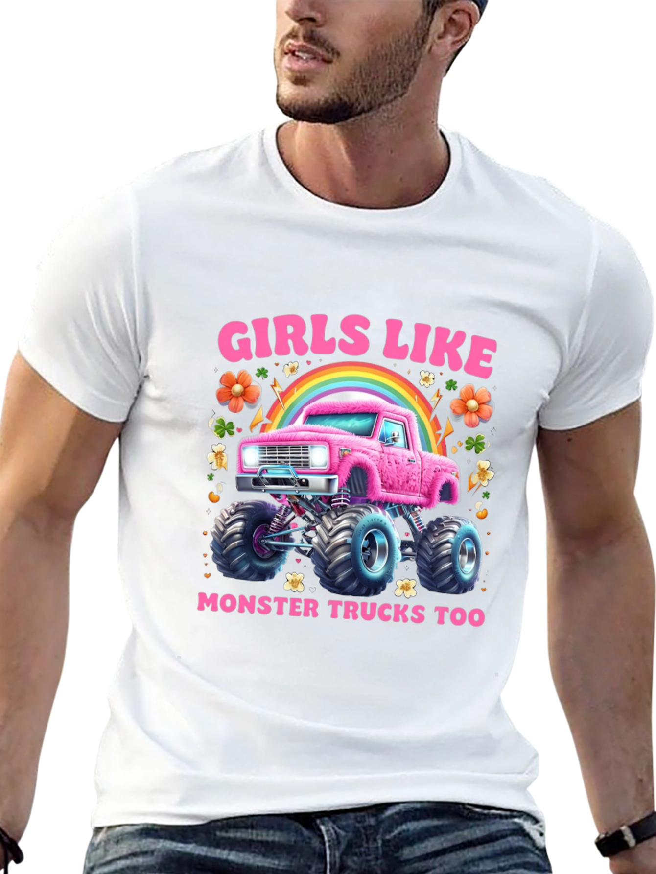 Girls Like Monster Trucks T-Shirt