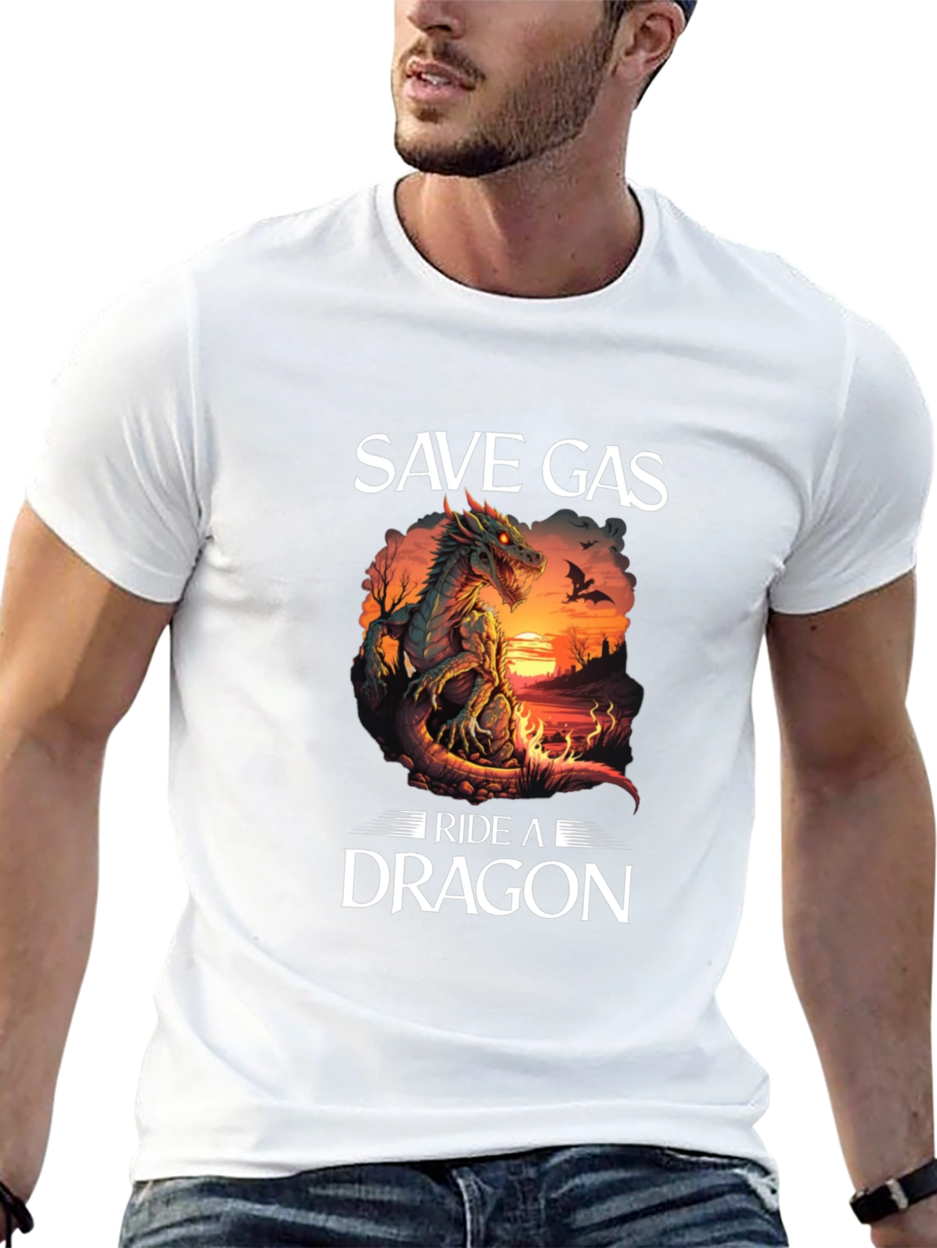 Save Gas Ride a Dragon T-Shirt