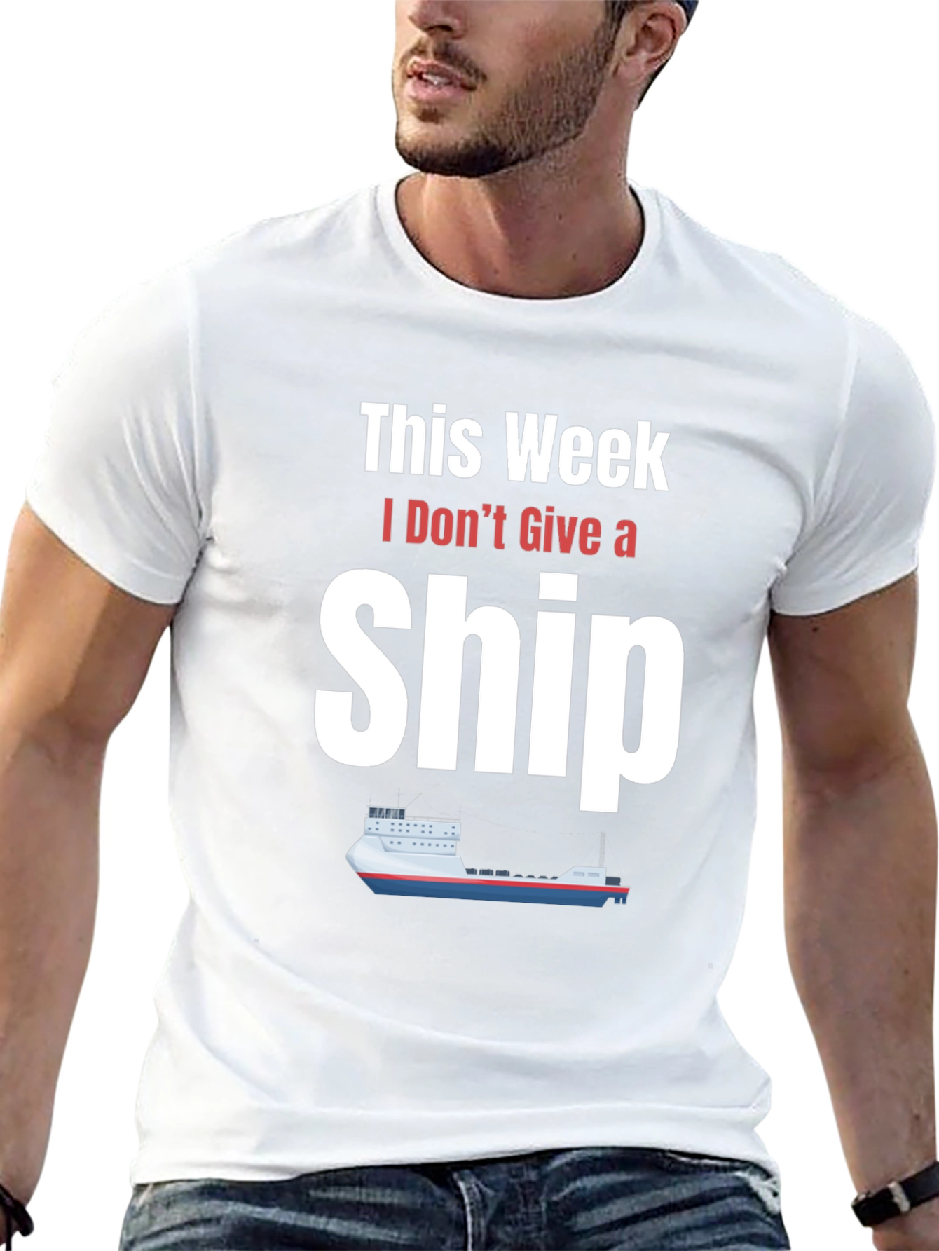 Funny I Dont Give a Ship Graphic T-Shirt