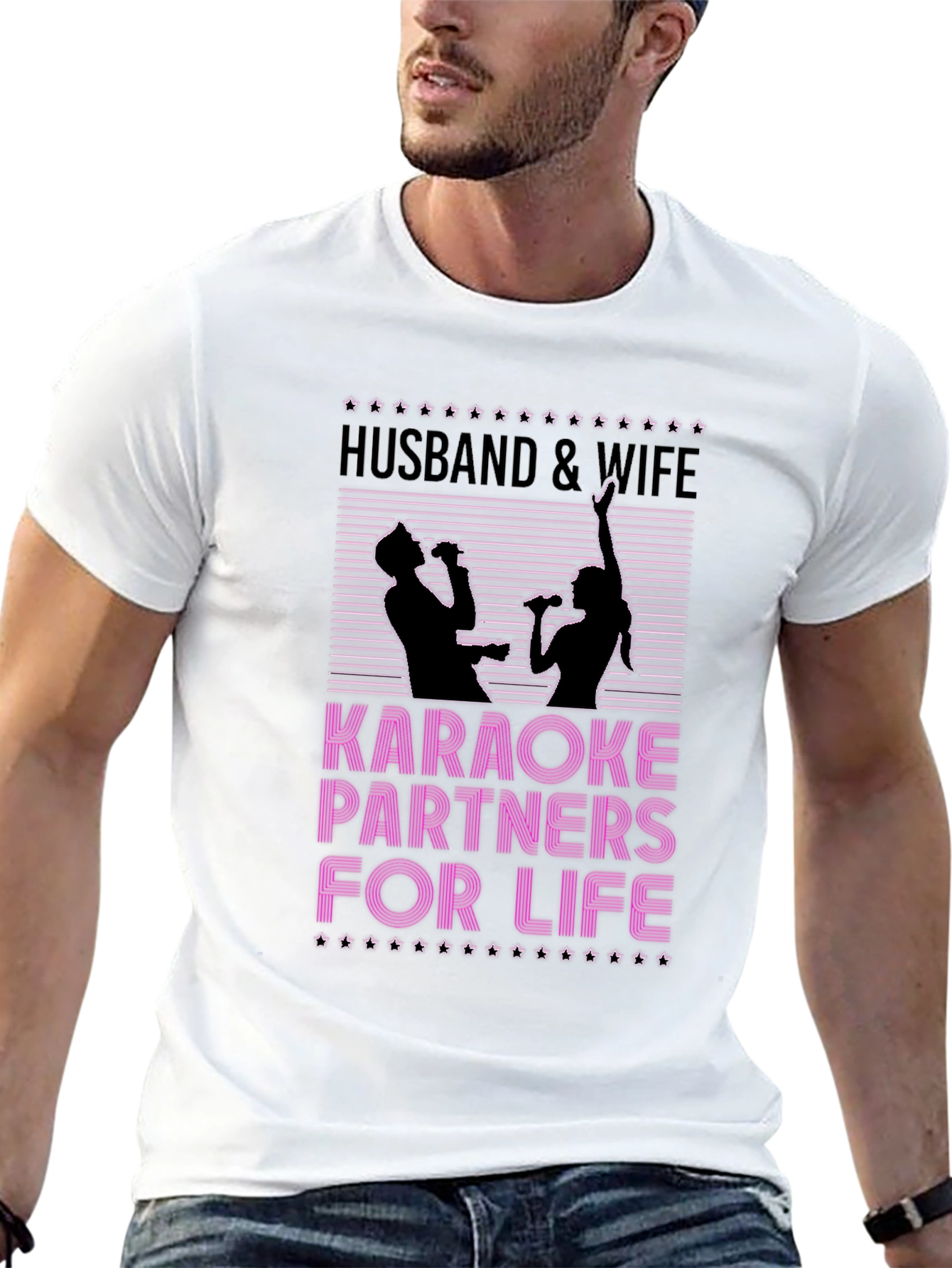 Husband & Wife Karaoke Partners T-Shirt