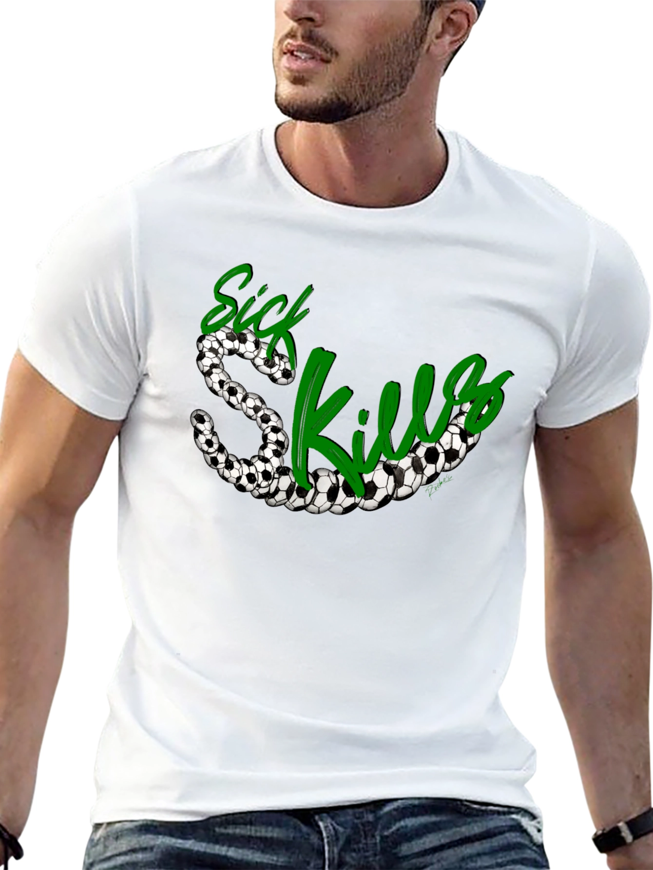 Sick Skills Soccer Ball Graphic T-Shirt