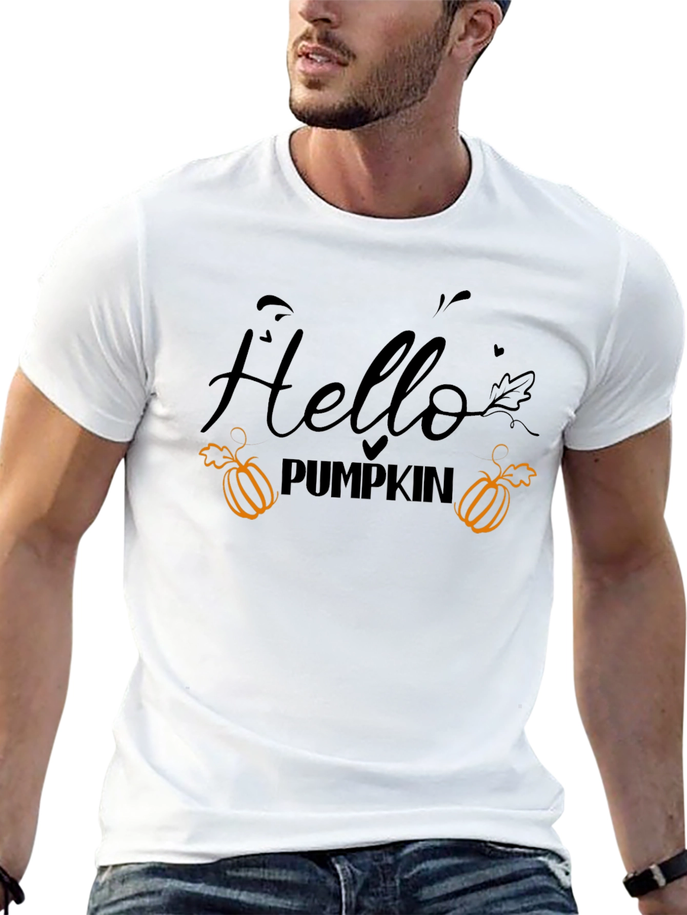 Hello Pumpkin T-Shirt - Fall Season Apparel