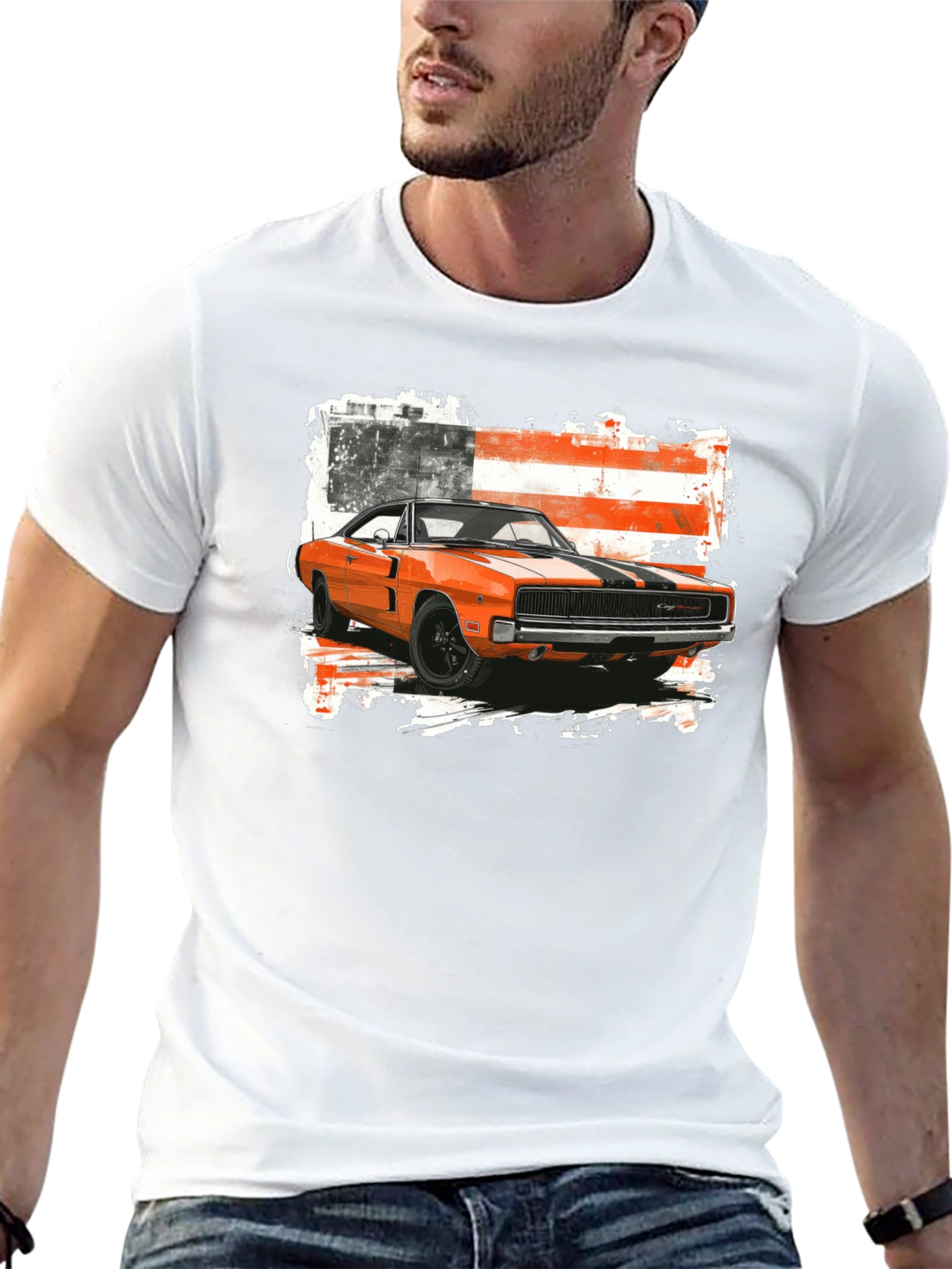 Classic American Muscle Car Graphic Tee