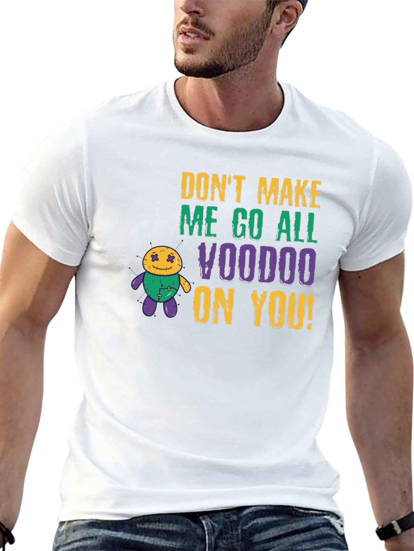 Voodoo Doll Graphic Tee - Black
