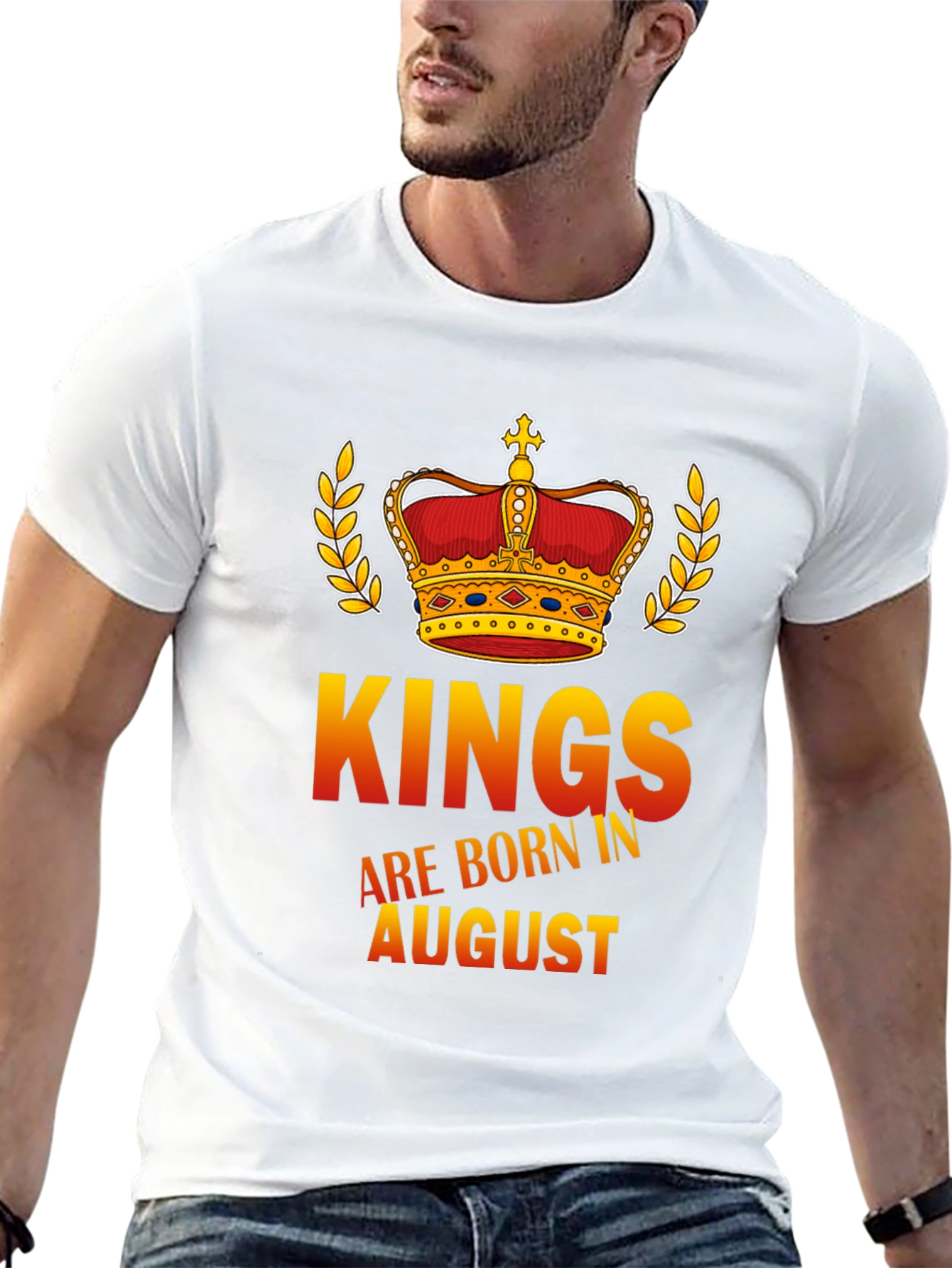Kings Are Born in August Graphic T-Shirt