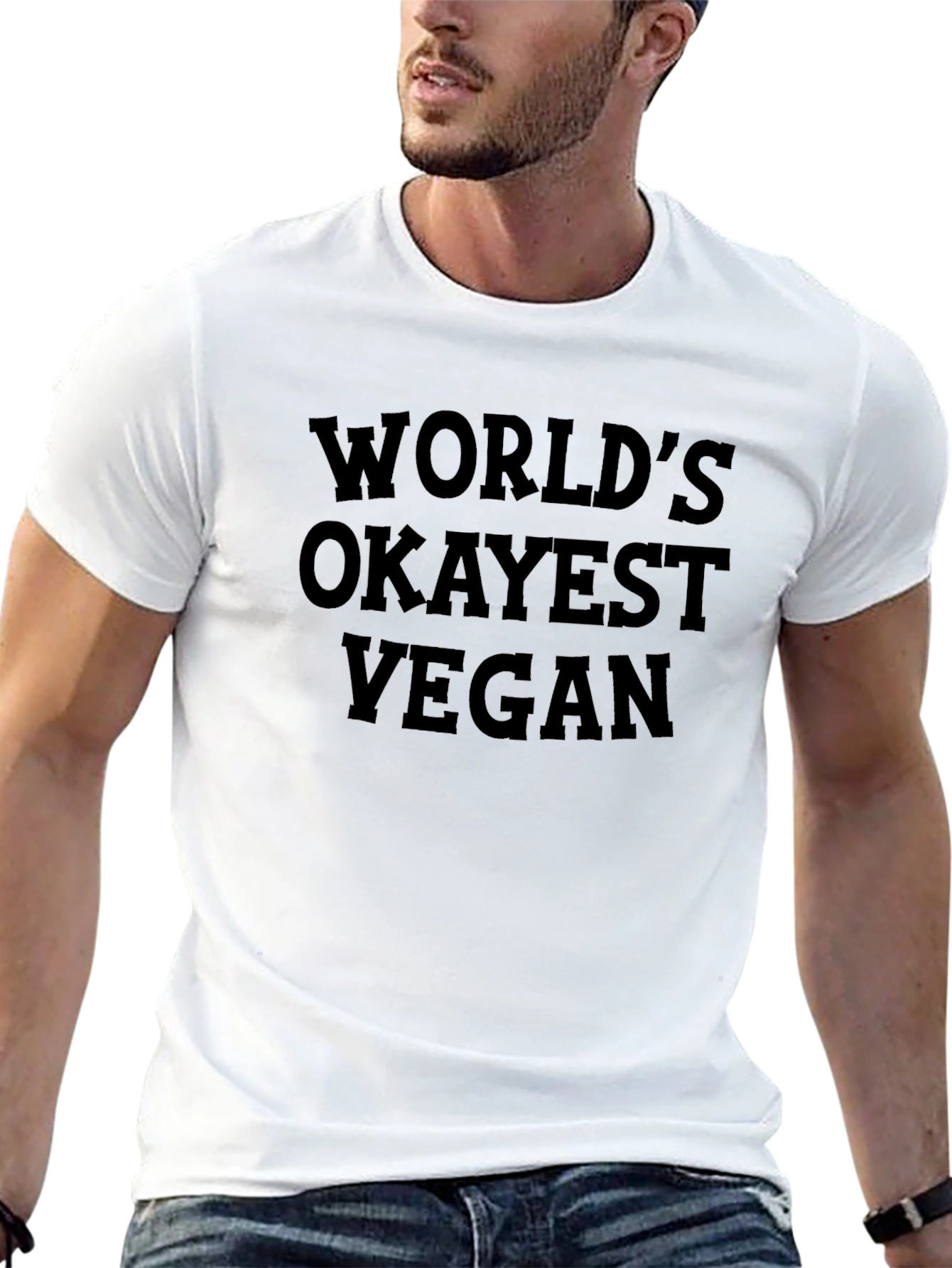 Worlds Okayest Vegan Funny T-Shirt