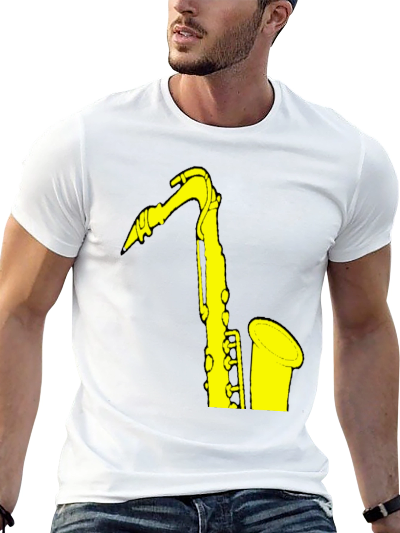Saxophone Graphic Tee - Music Lovers T-Shirt