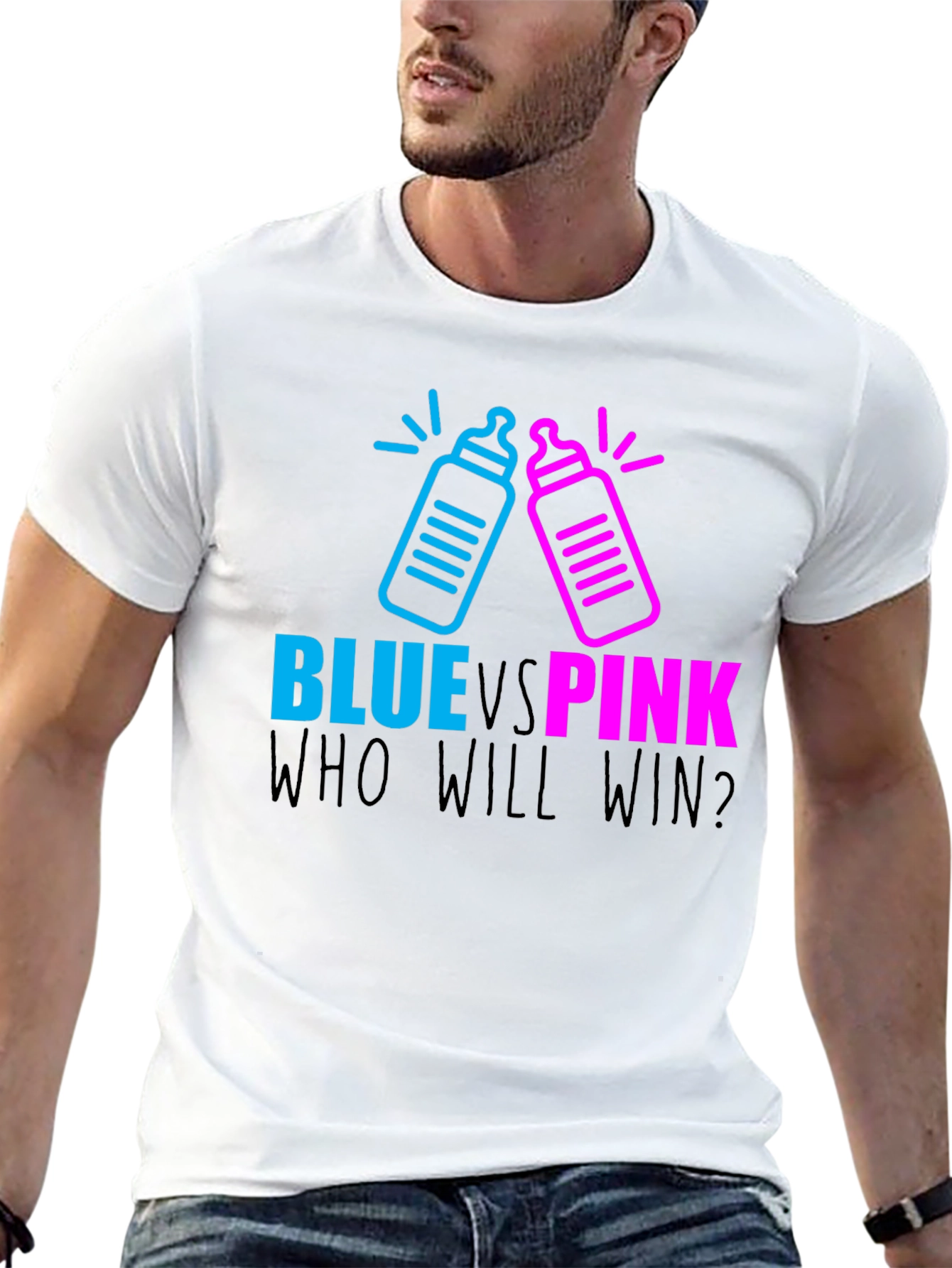 Blue Vs Pink Gender Reveal T-Shirt