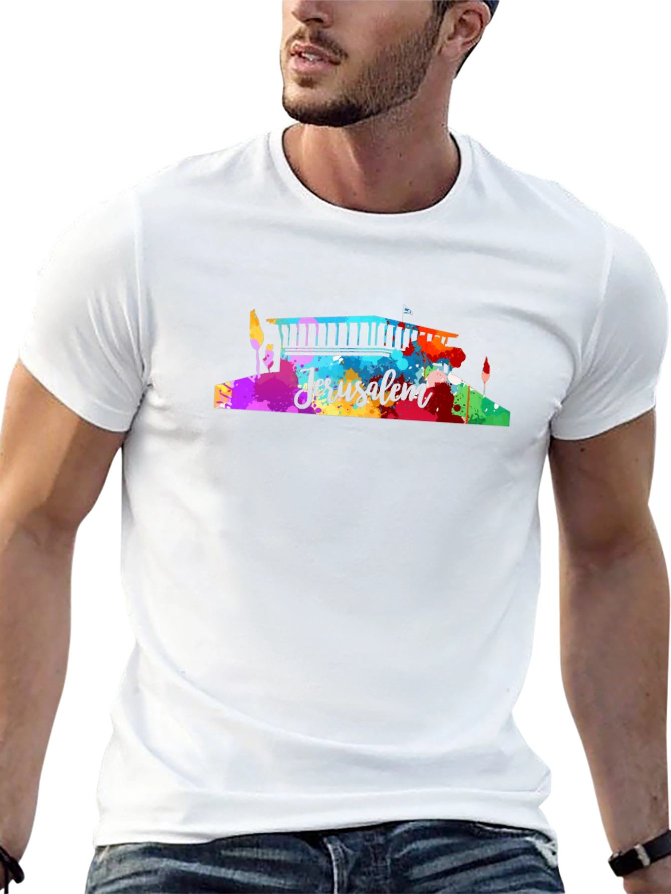 Jerusalem Watercolor Graphic Tee