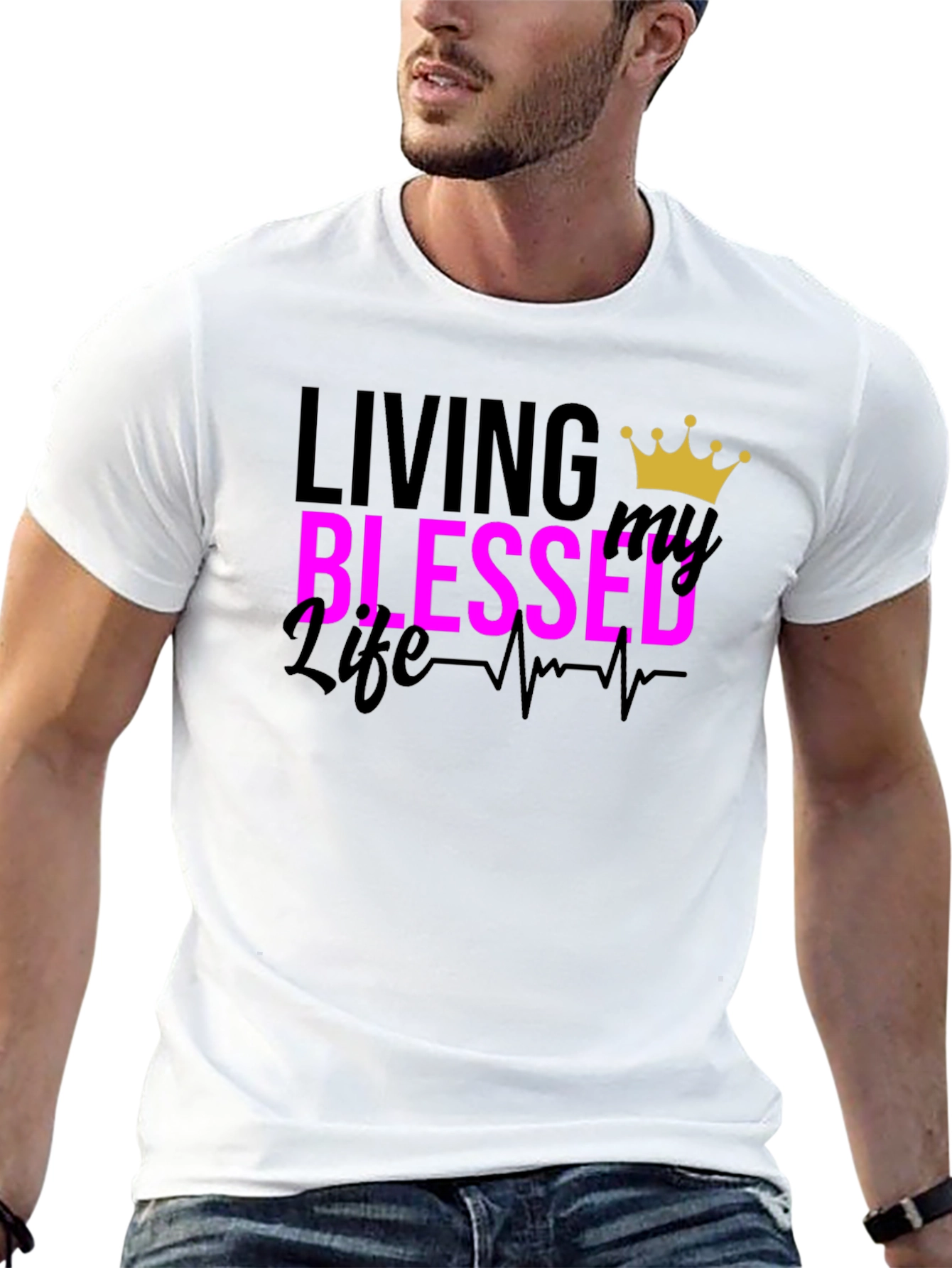 Blessed Life Graphic Tee - Black