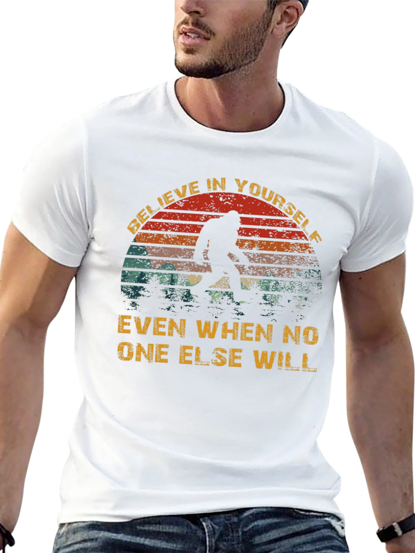 Believe Bigfoot T-Shirt - Funny Cryptozoology Tee