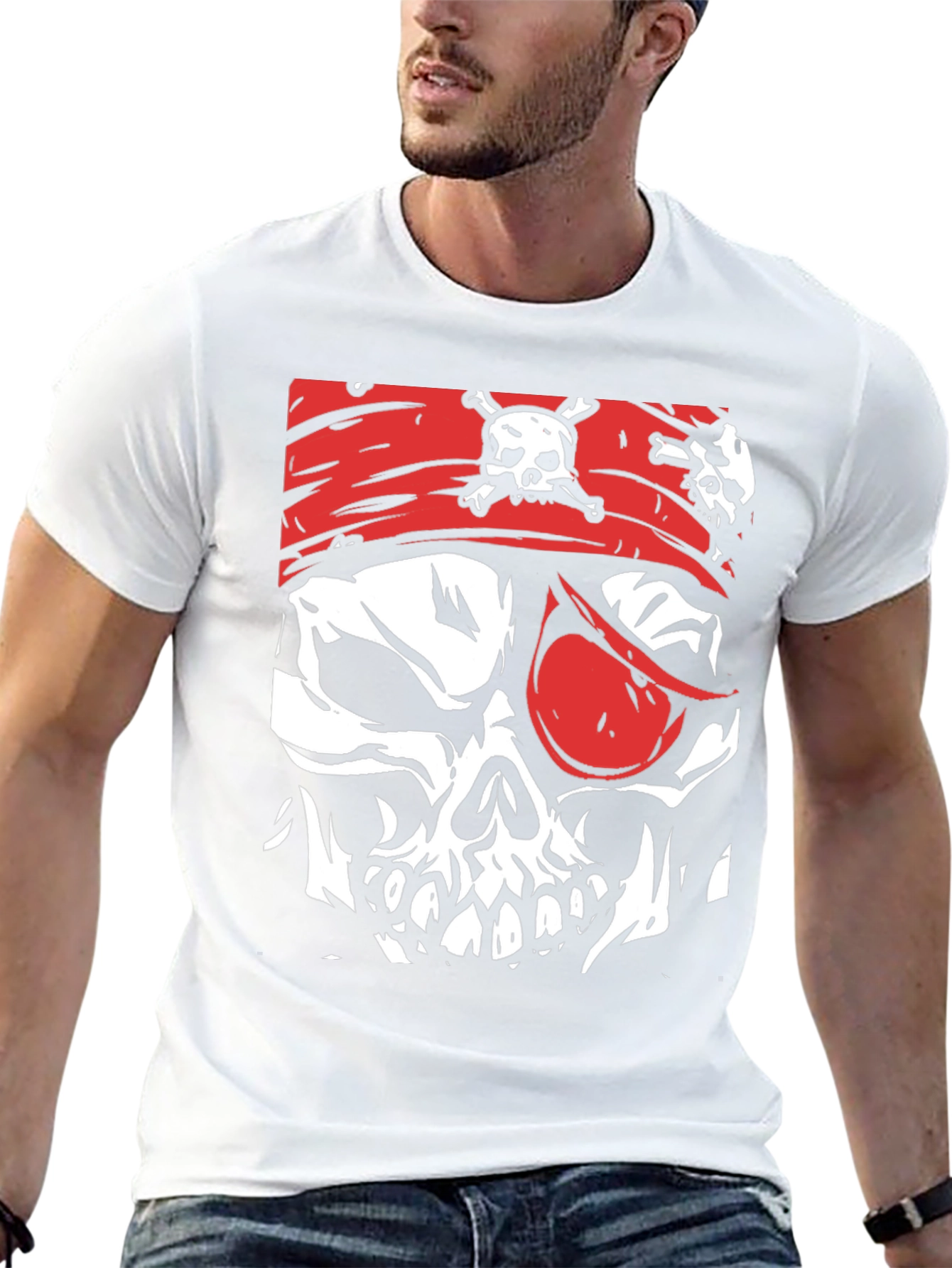 Pirate Skull Graphic T-Shirt
