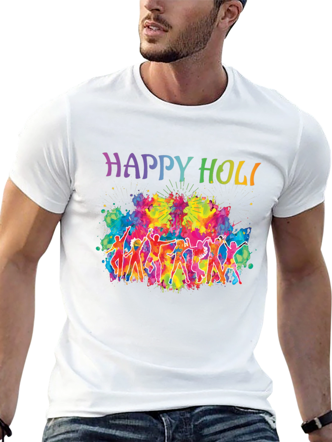 Happy Holi Festival Graphic Tee