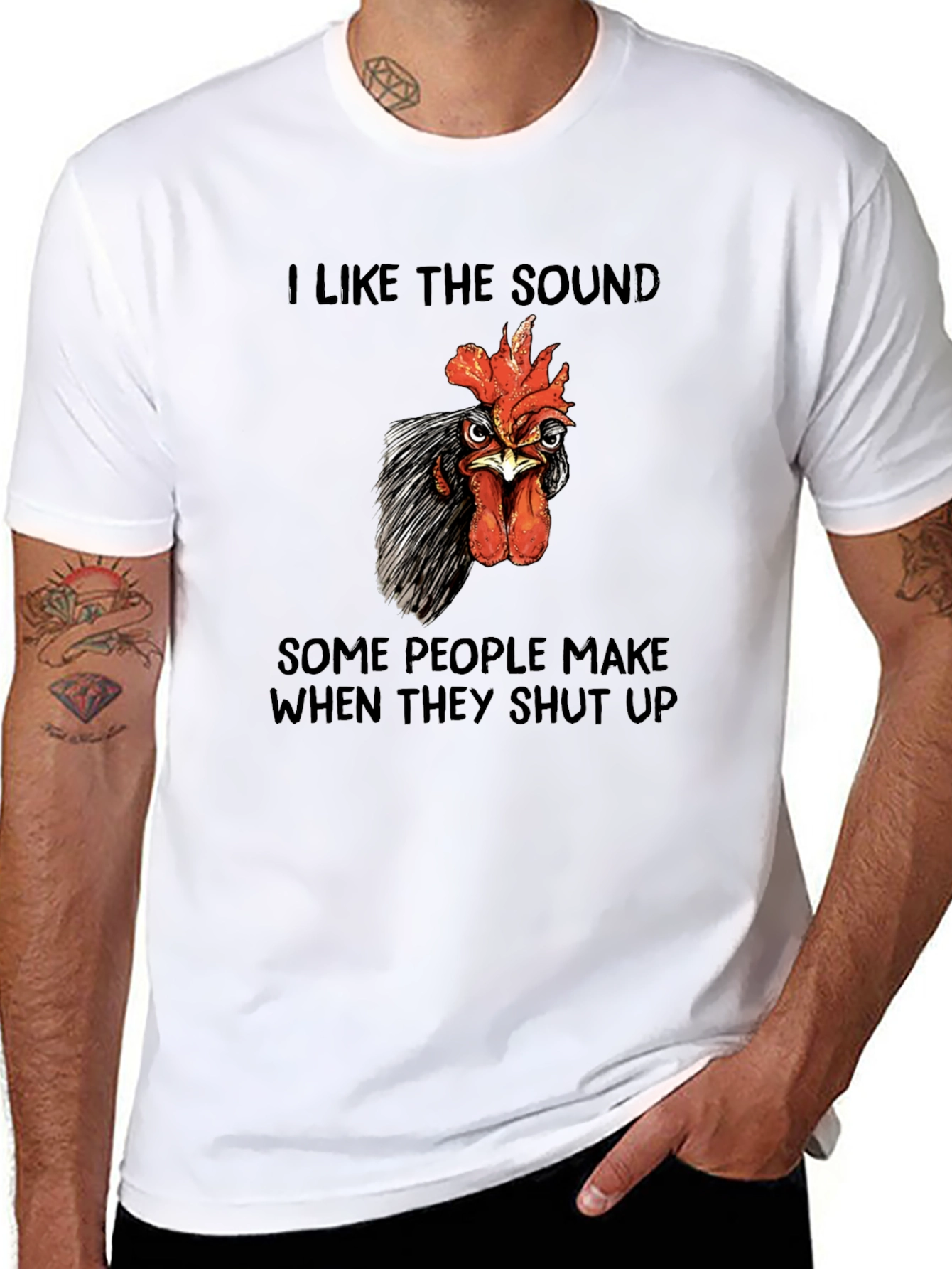 Funny Chicken T-Shirt - I Like The Sound