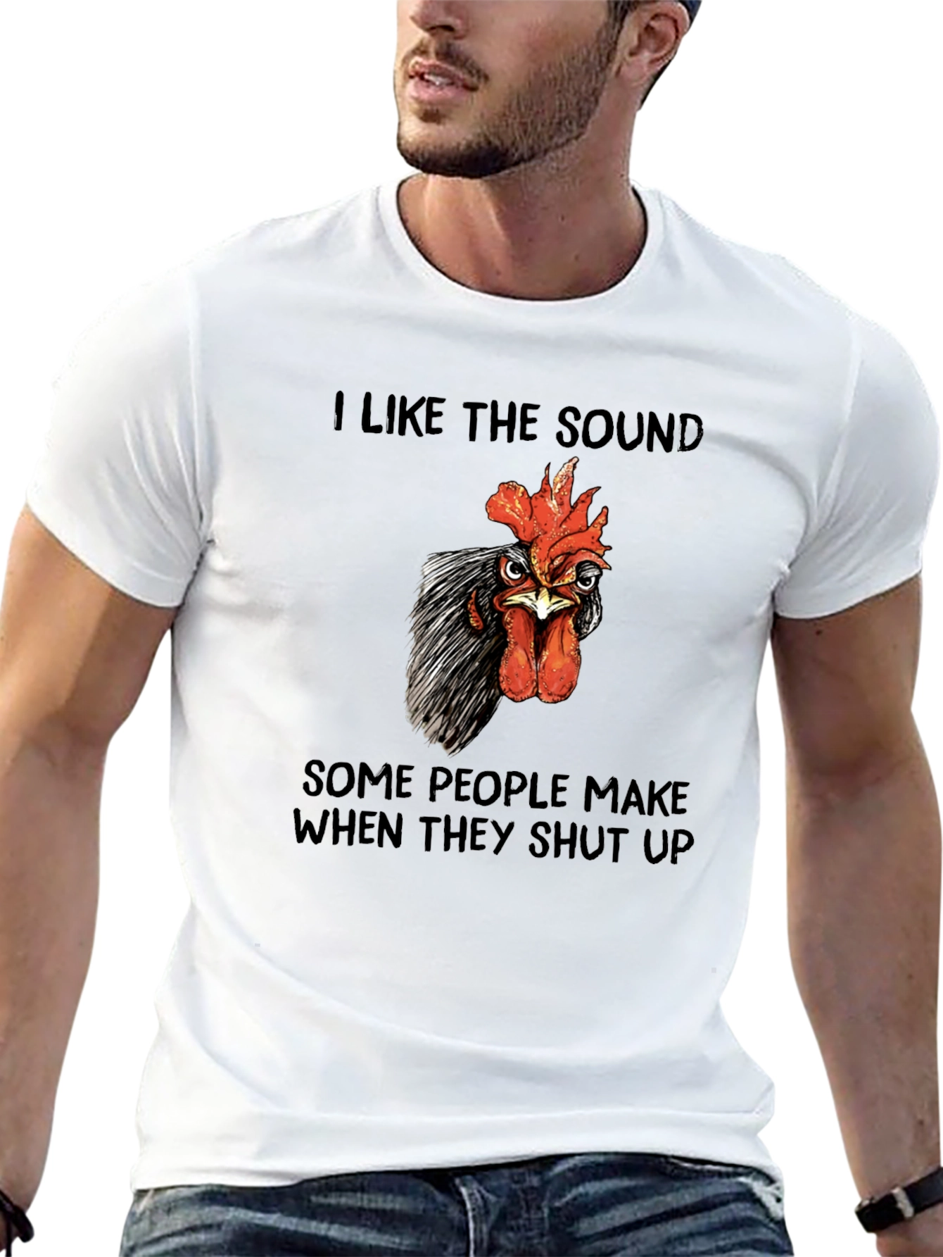 Funny Chicken T-Shirt - I Like The Sound