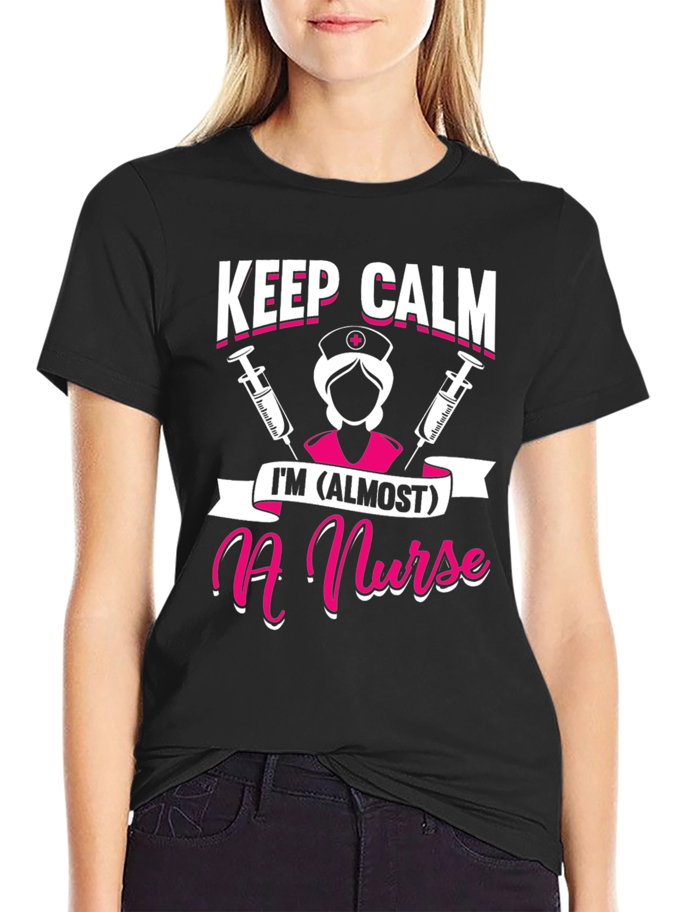 Keep Calm Im (Almost) a Nurse T-Shirt