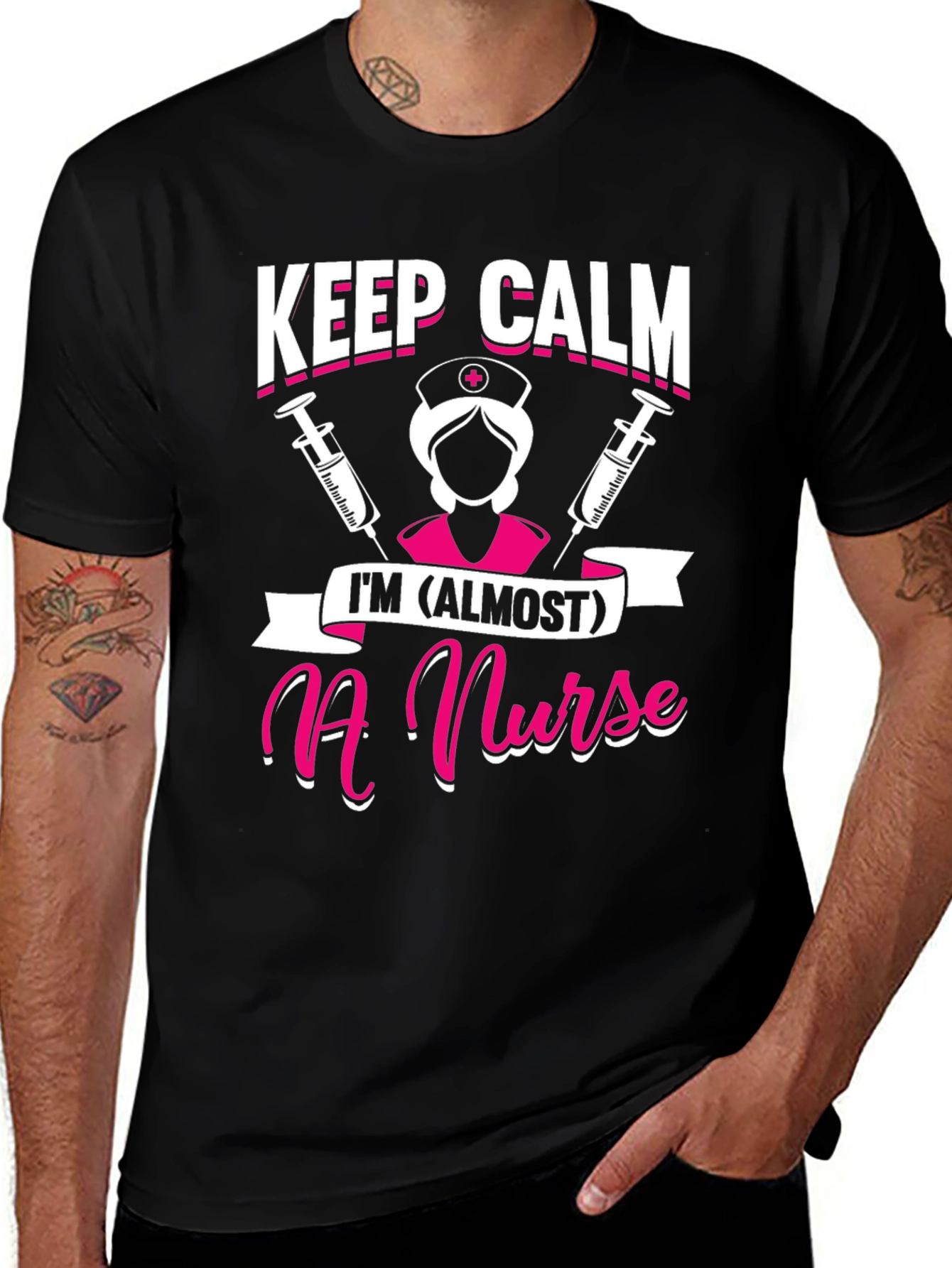 Keep Calm Im (Almost) a Nurse T-Shirt