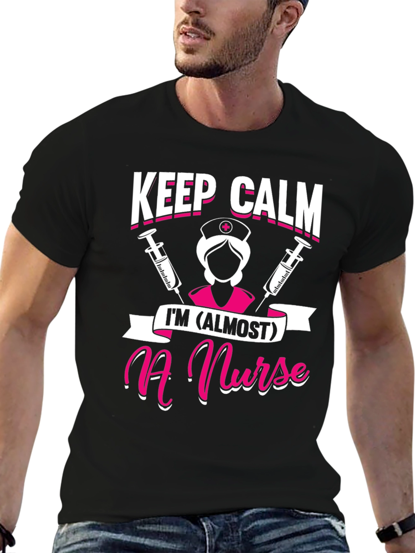 Keep Calm Im (Almost) a Nurse T-Shirt