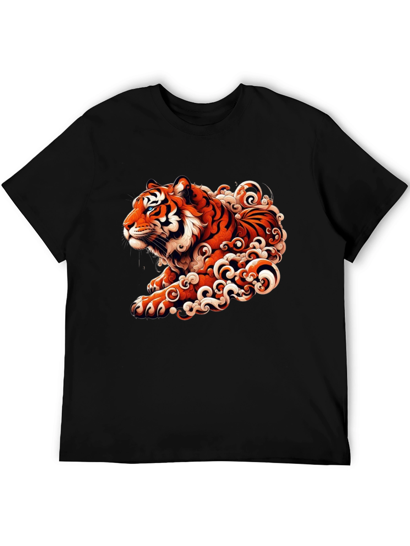 Tiger Graphic Black T-Shirt
