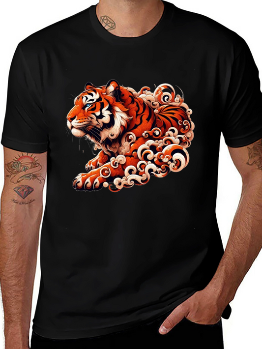 Tiger Graphic Black T-Shirt