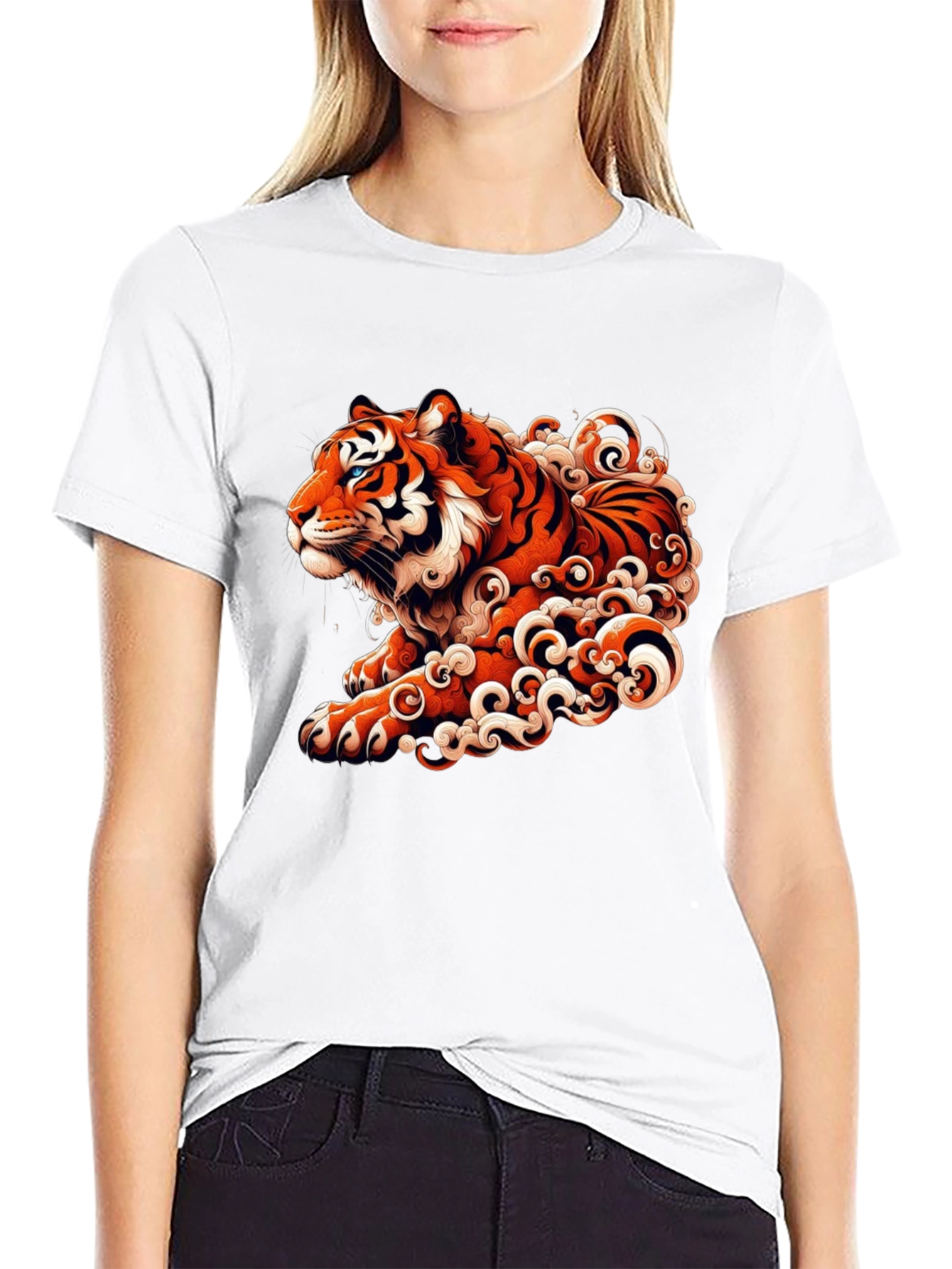 Tiger Graphic Black T-Shirt