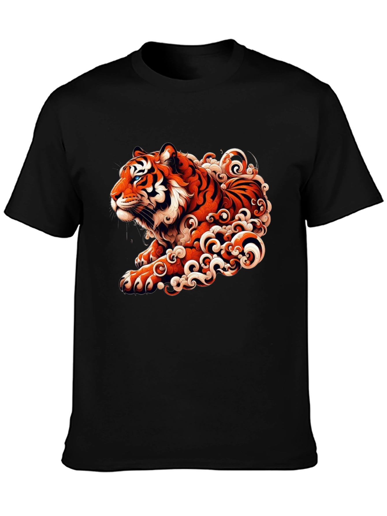 Tiger Graphic Black T-Shirt