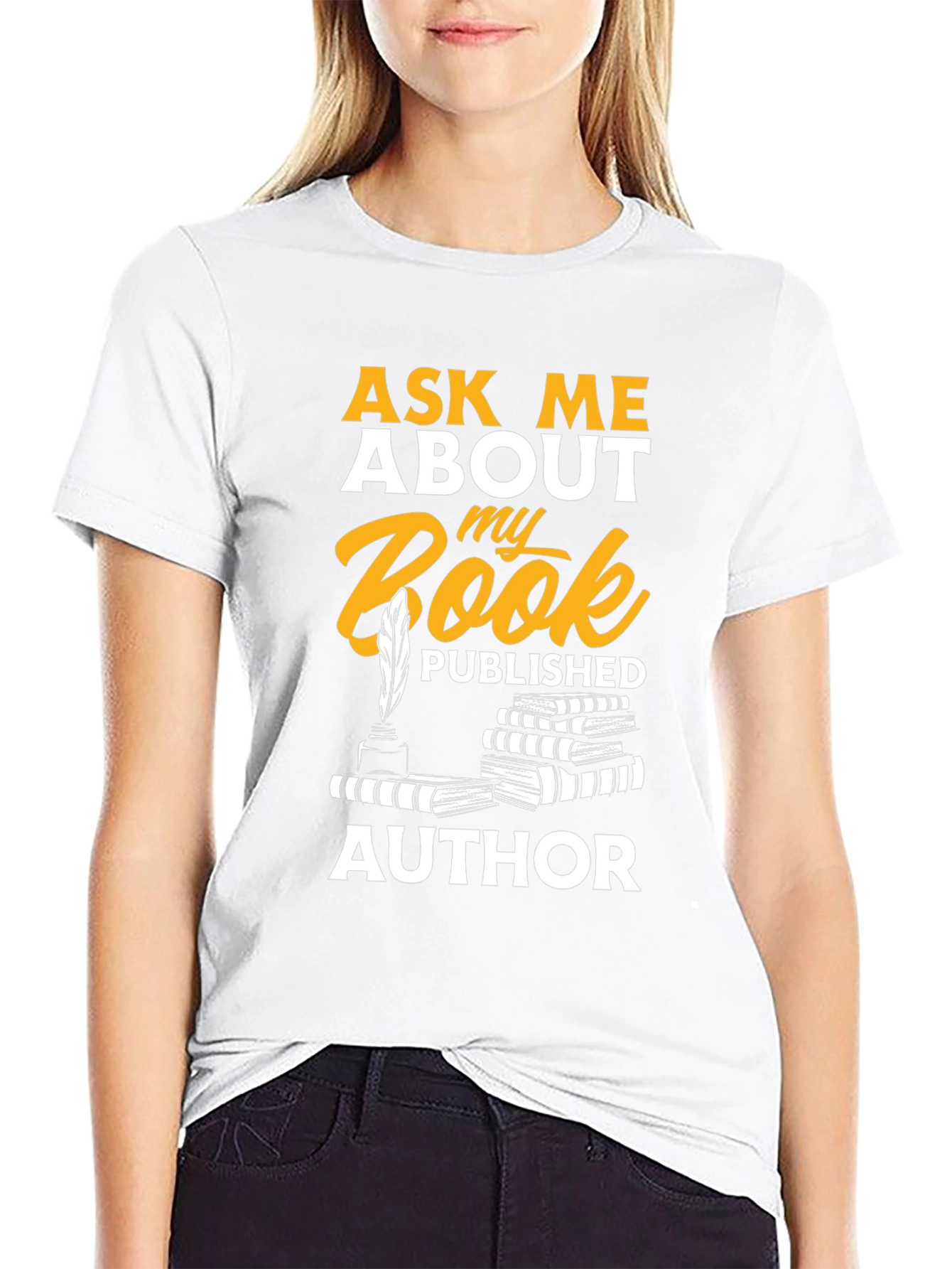 Ask Me About My Book Author T-Shirt