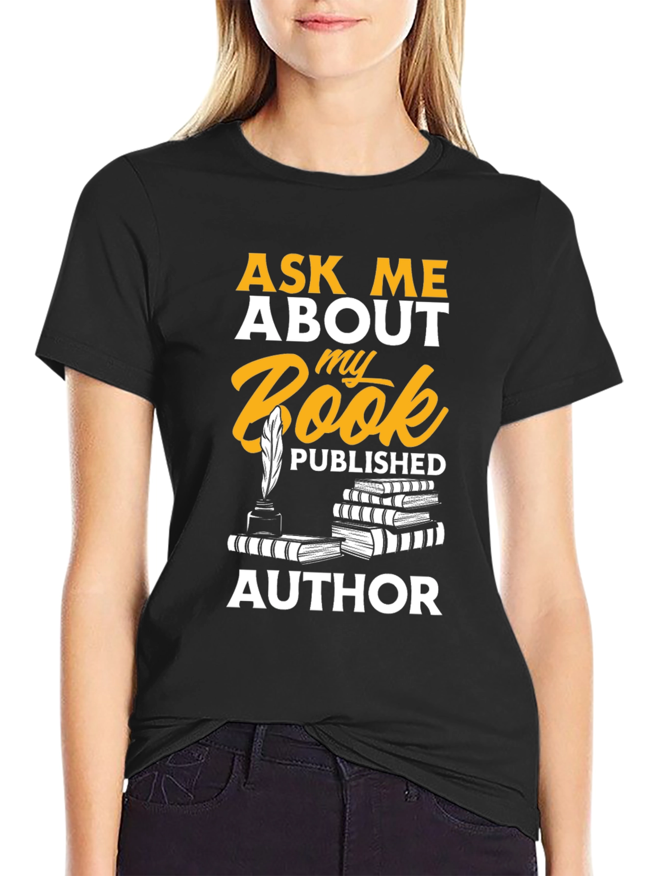Ask Me About My Book Author T-Shirt