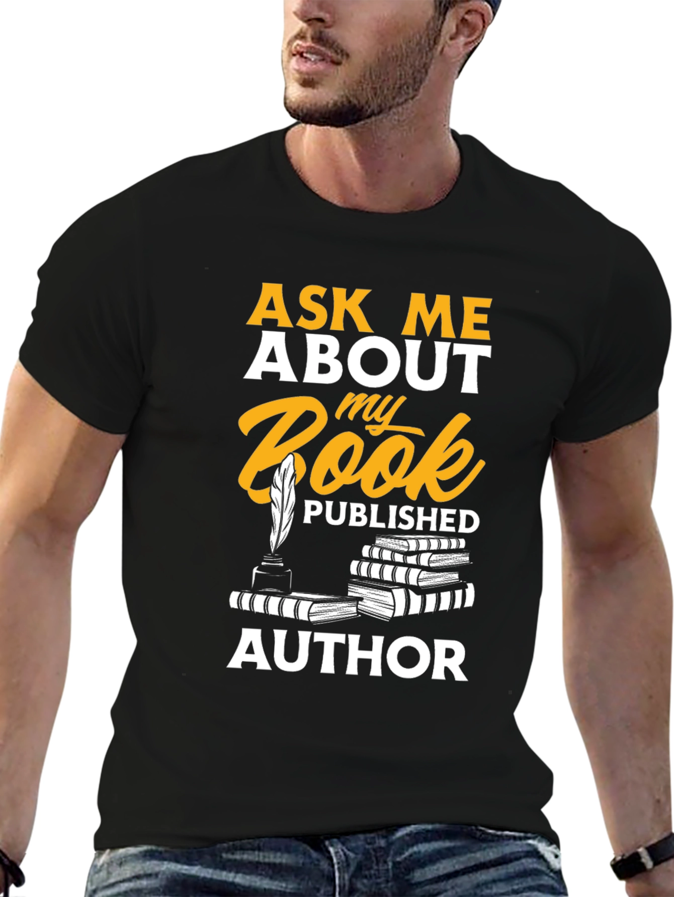 Ask Me About My Book Author T-Shirt